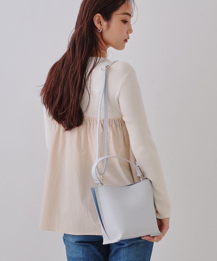 OPAQUE.CLIP｜【2WAY】バイカラーワンハンドルミニショルダーバッグ