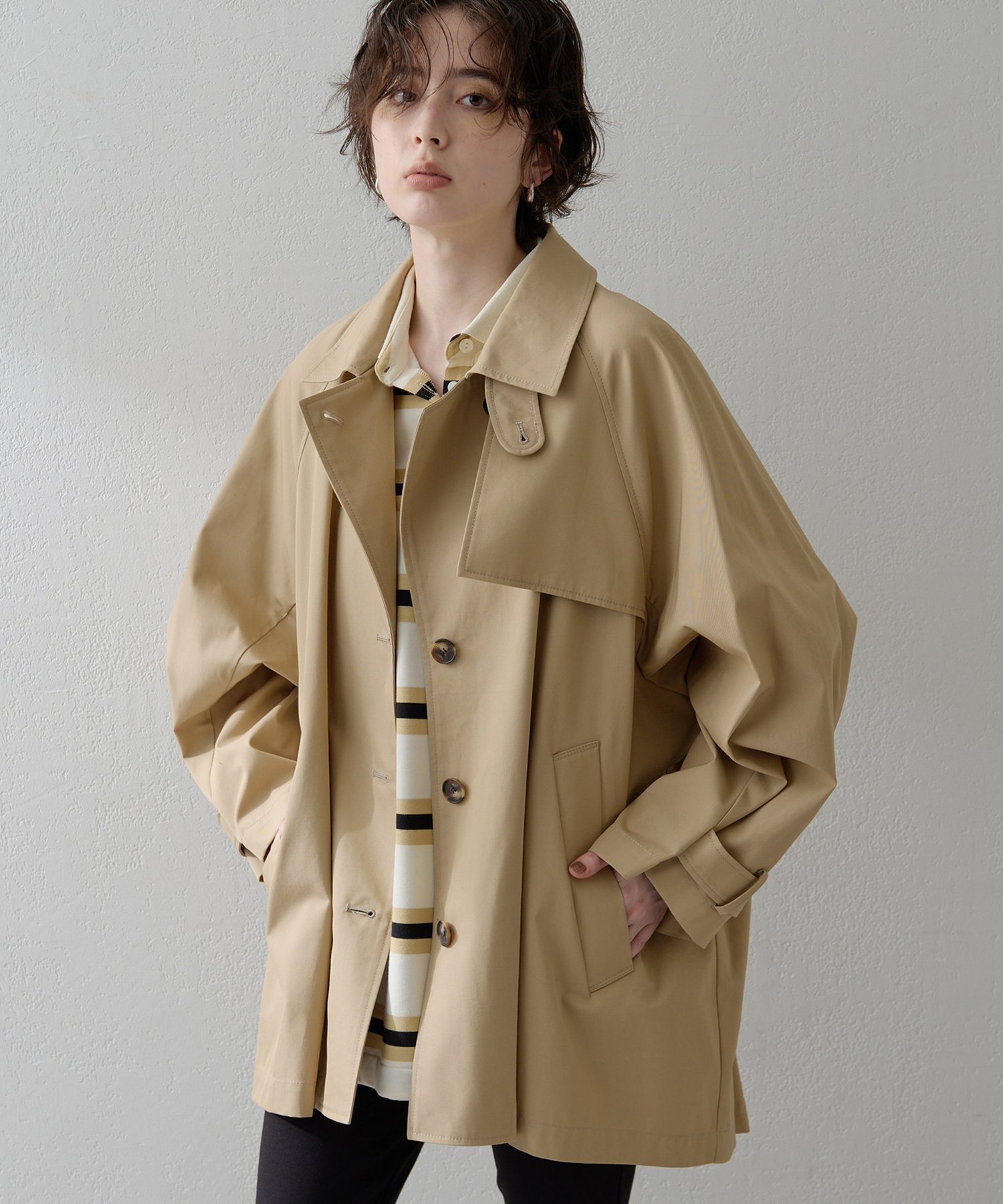 Whim Gazette｜【THE PAUSE】ショートバルマカンコート | Rakuten