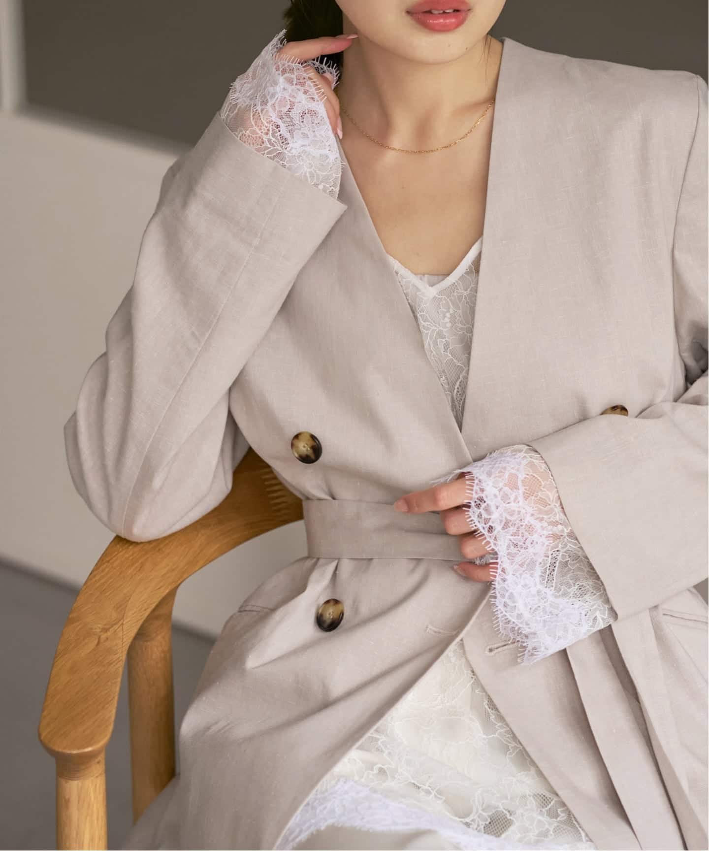 NOBLE｜《追加予約》サラサシアーレースブラウス | Rakuten Fashion