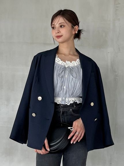 SNIDEL｜Sustainableメタルボタンテーラードジャケット | Rakuten