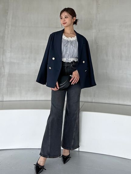 SNIDEL｜Sustainableメタルボタンテーラードジャケット | Rakuten