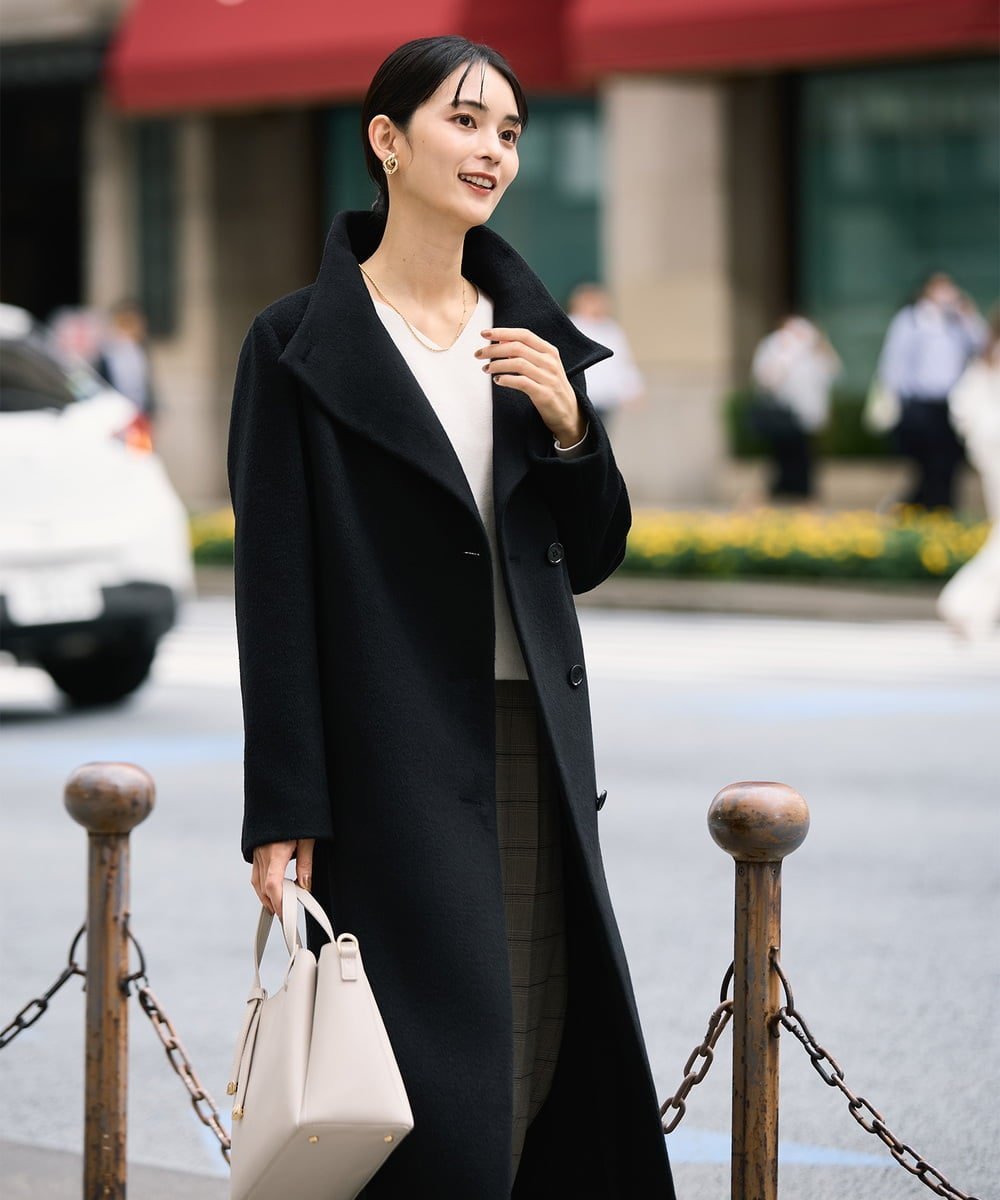 a.v.v｜【2WAY】折り返しラペルロングコート | Rakuten Fashion(楽天