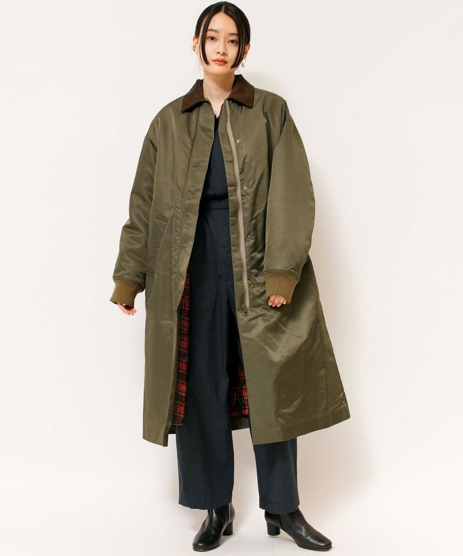 Johnbull Private labo｜ナイロンツイルロングMA-1 | Rakuten Fashion