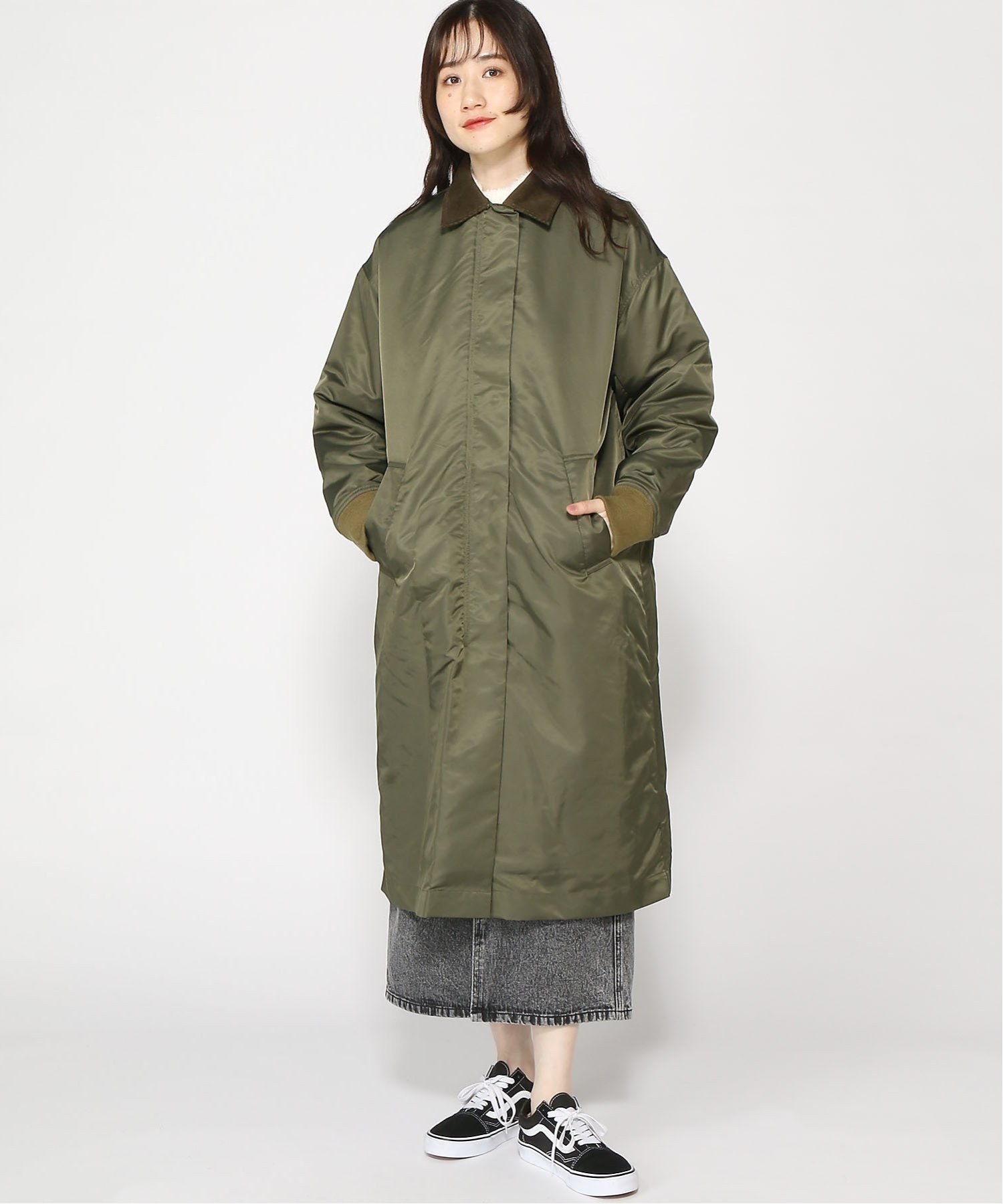 Johnbull Private labo｜ナイロンツイルロングMA-1 | Rakuten Fashion