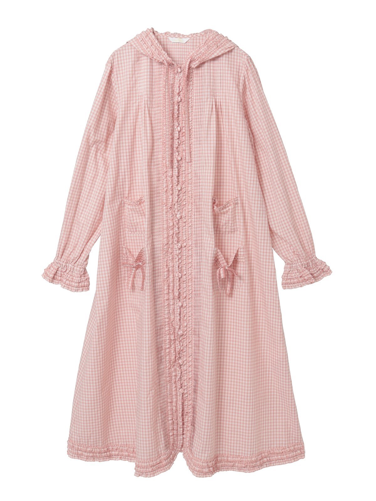 PINK HOUSE｜オリジナルチェックフード付きワンピース | Rakuten
