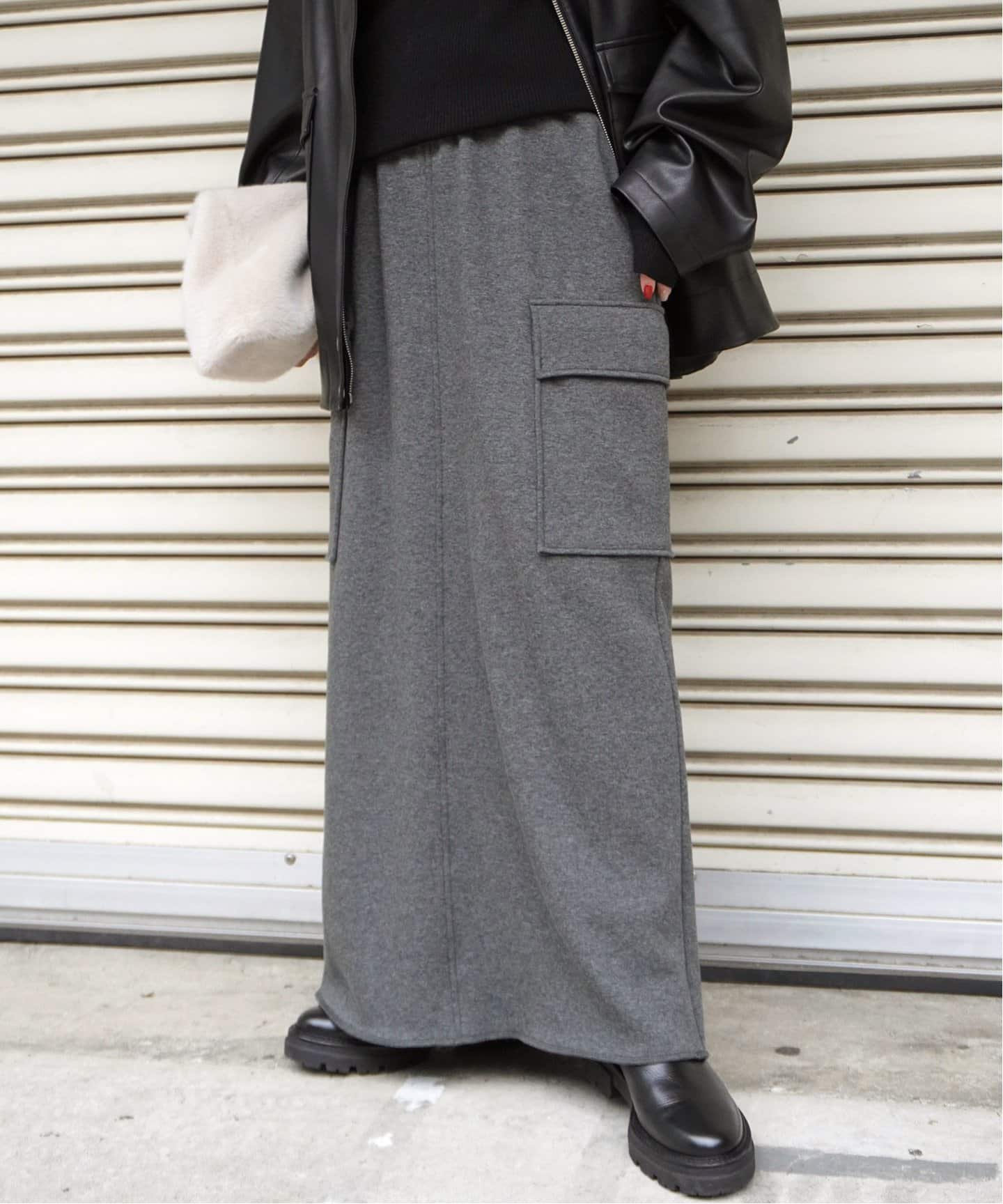 AP STUDIO｜ウォームスウェットカーゴスカート | Rakuten Fashion(楽天