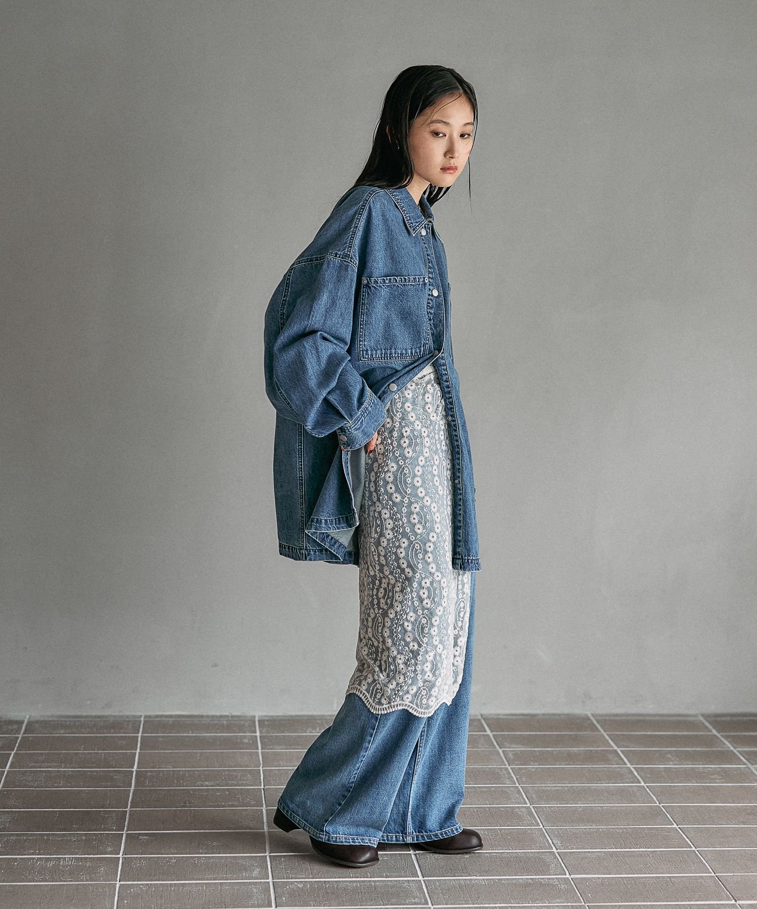 LEPSIM｜フリンジパッチ/BIGデニムシャツ | Rakuten Fashion(楽天