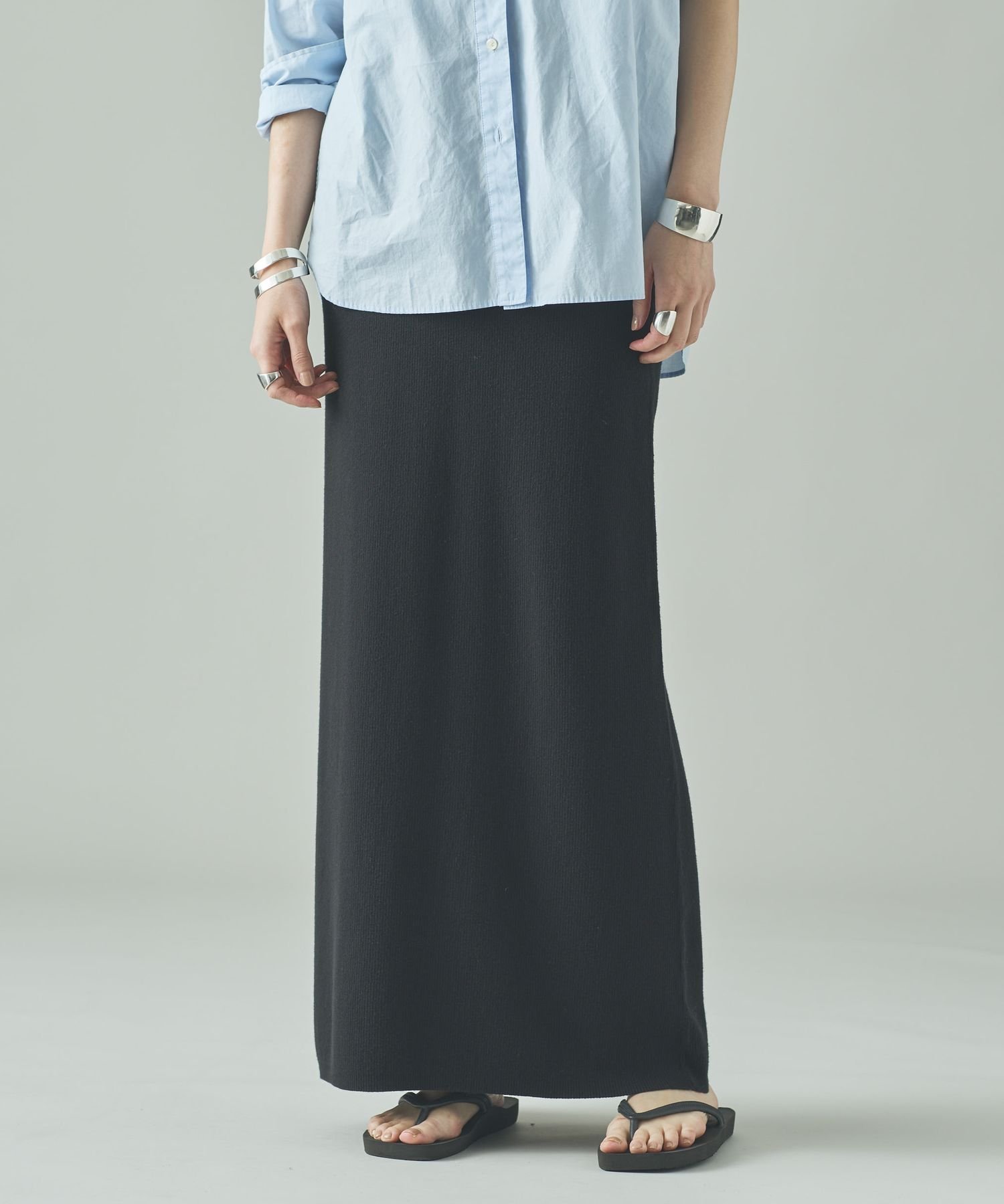 Curensology｜コットンリブタイトスカート | Rakuten Fashion(楽天