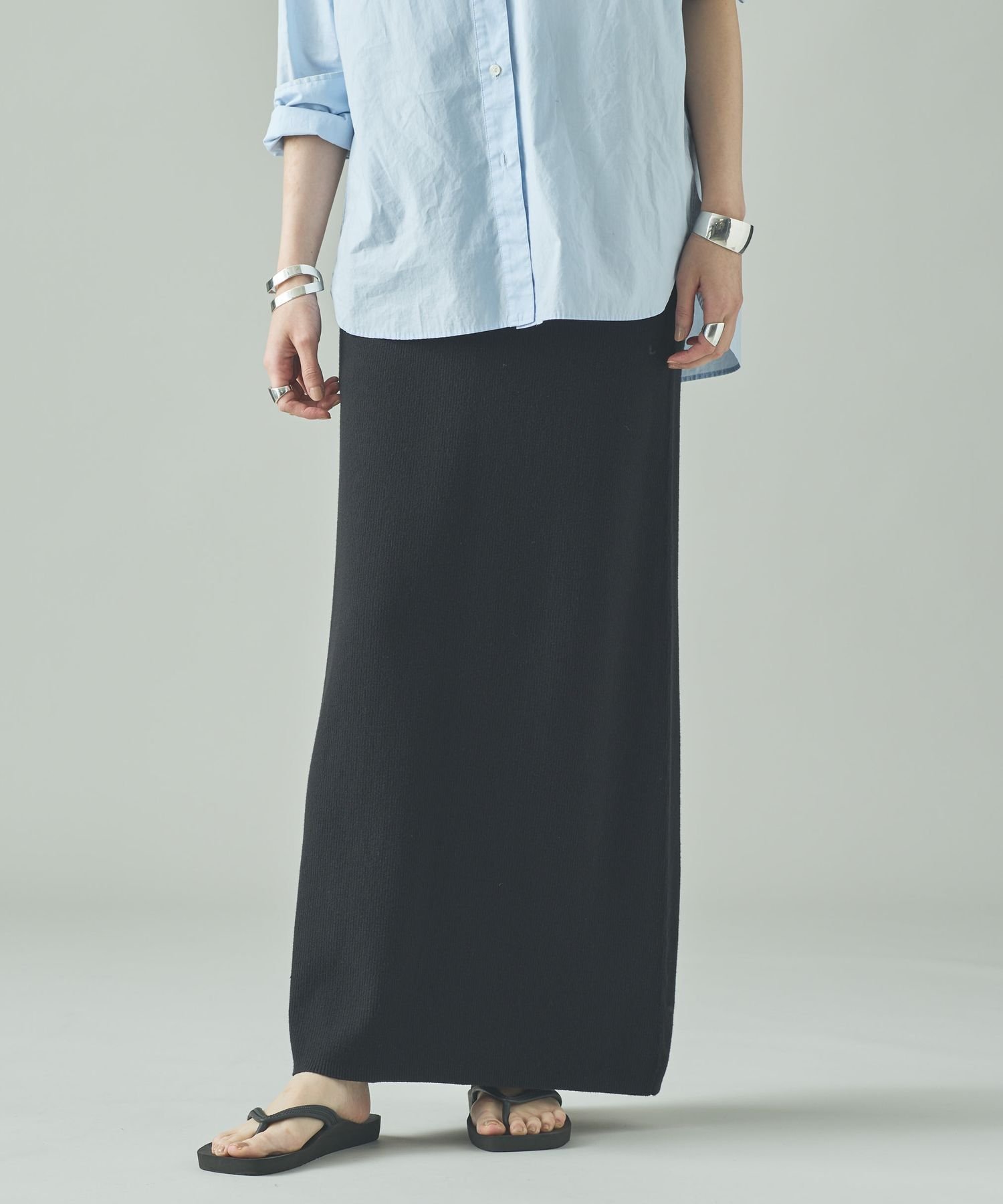 Curensology｜コットンリブタイトスカート | Rakuten Fashion(楽天