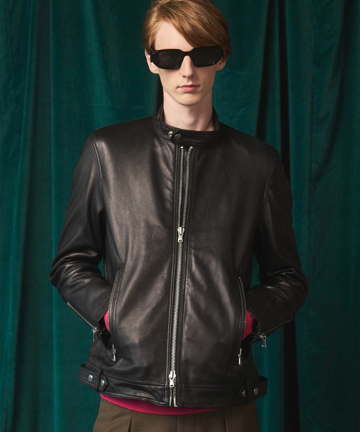MAISON SPECIAL｜Dress-Fit Sheep Leather Single Rider Jacket
