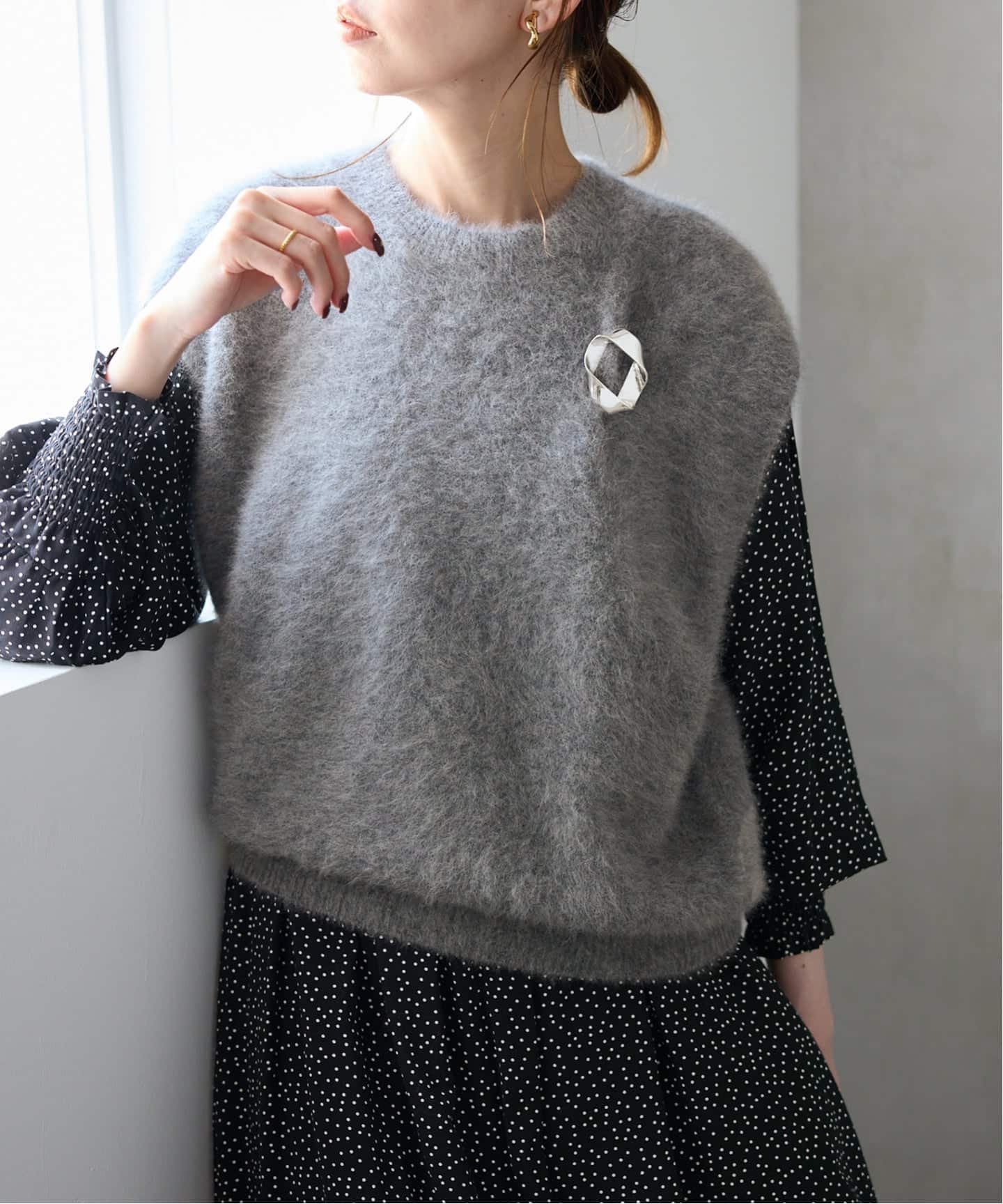 SLOBE IENA｜フォックスアルパカ ニットベスト | Rakuten Fashion(楽天