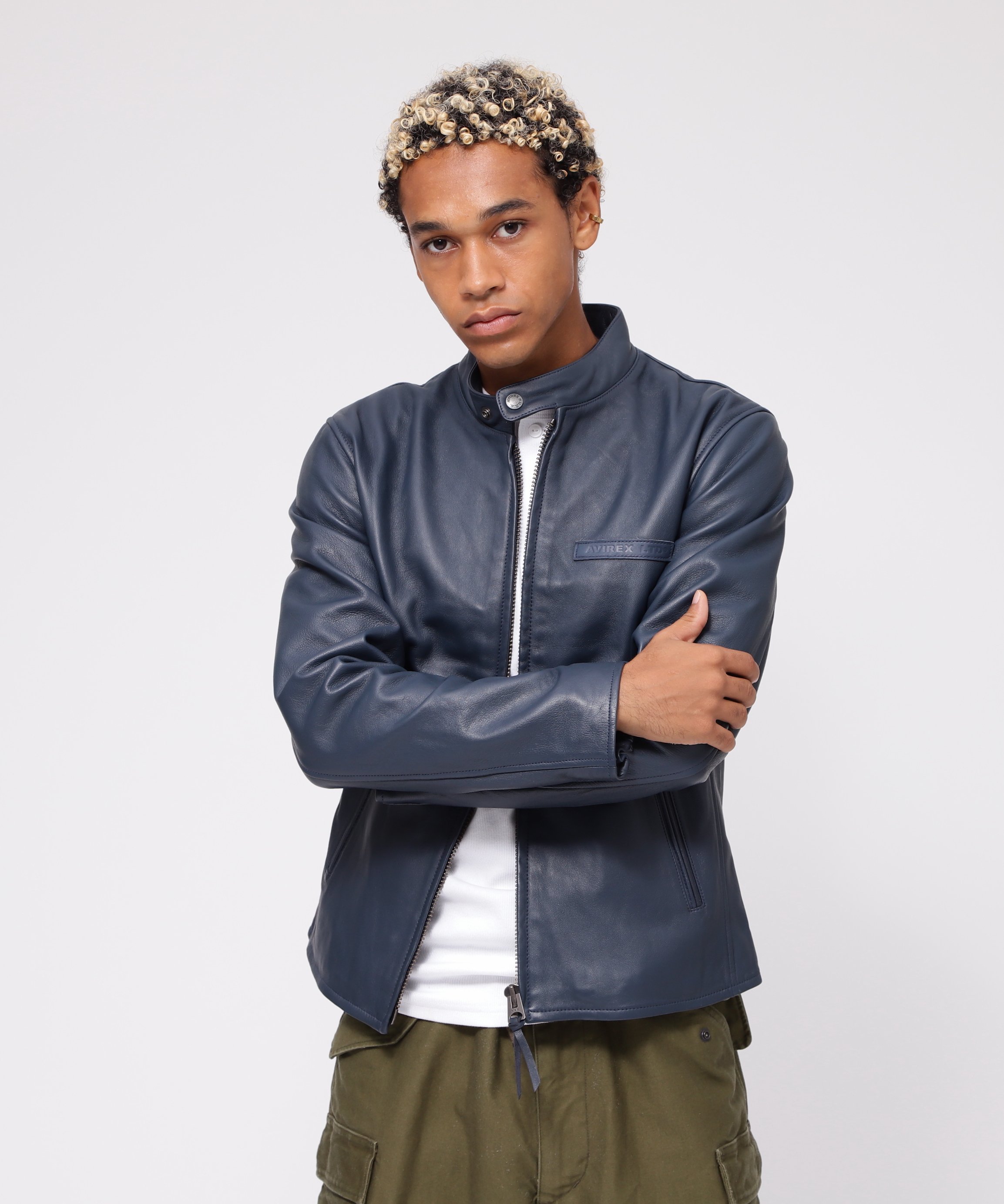 楽天市場】avirex アヴィレックス シングル ライダースジャケットの通販