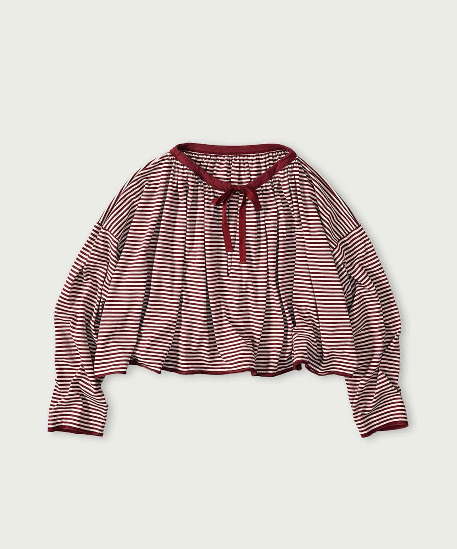 45R｜スーピマ天竺のギャザーブラウス | Rakuten Fashion(楽天