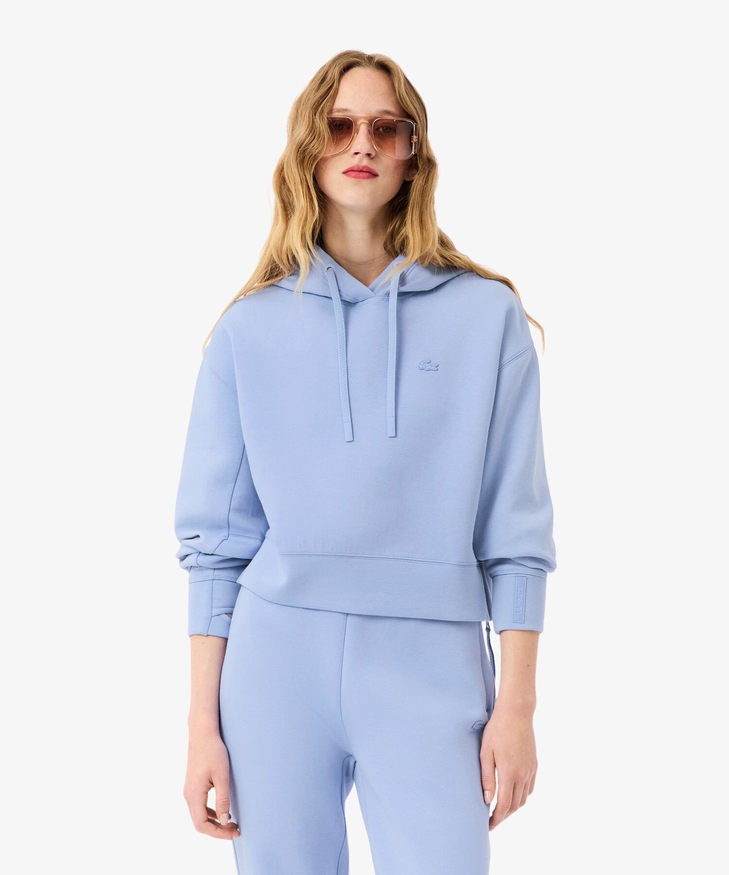 LACOSTE｜ワイド&クロップドフードスウェットパーカー / フーディー