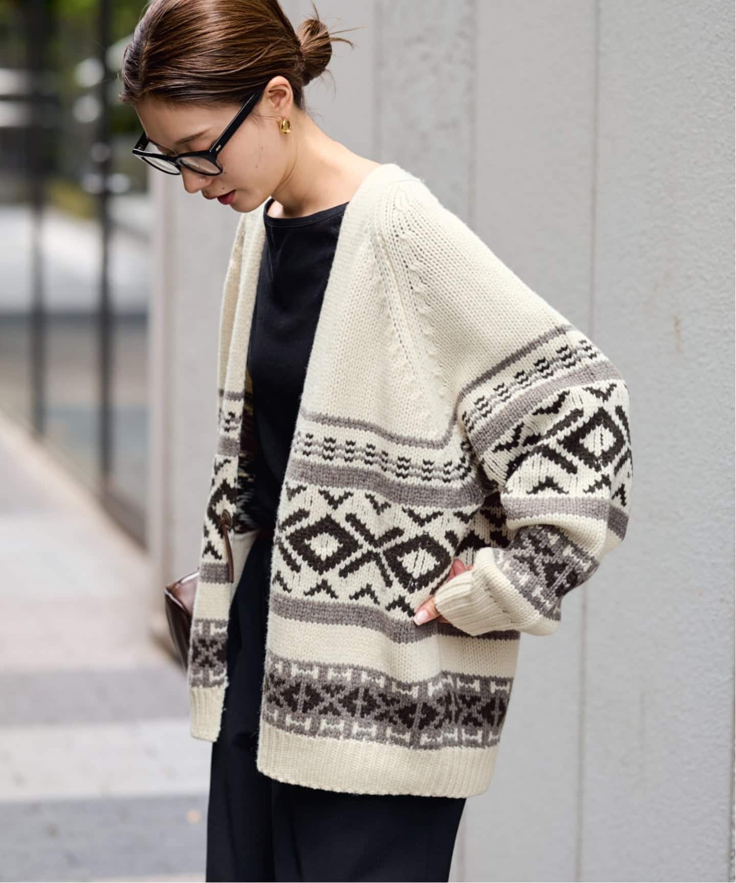 FRAMeWORK｜ジャガードカーディガン | Rakuten Fashion(楽天