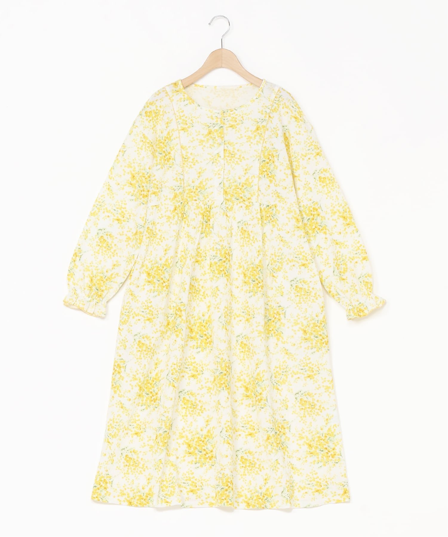 KID BLUE｜(W)26ワッフルミモザ 長袖ワンピース | Rakuten Fashion
