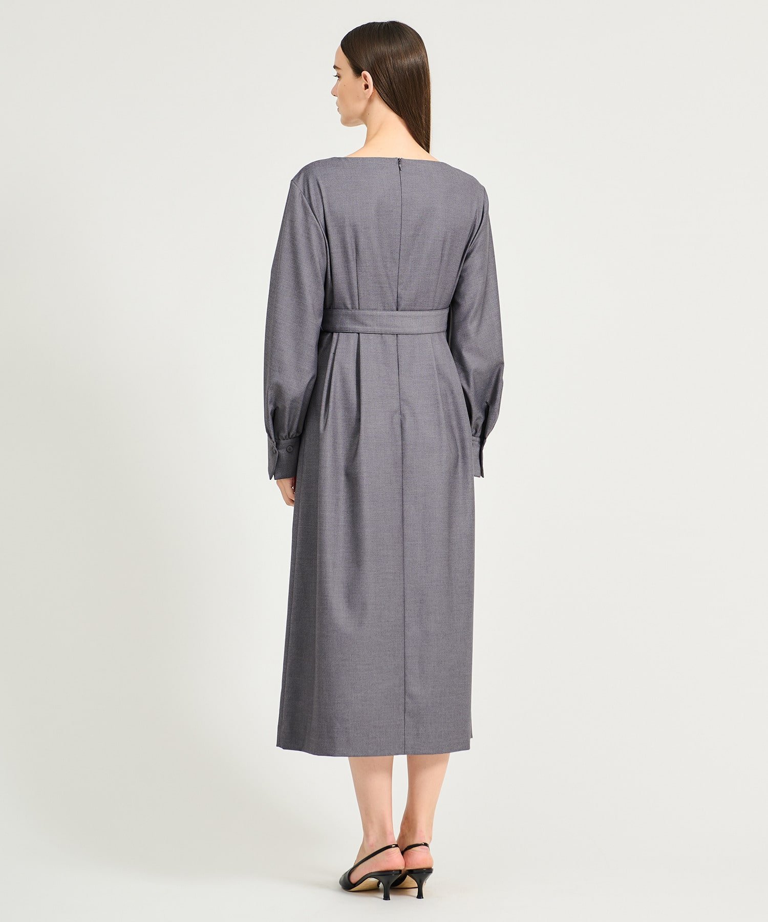 ESTNATION｜ESTNATION / ストレッチギャバジン カシュクールワンピース