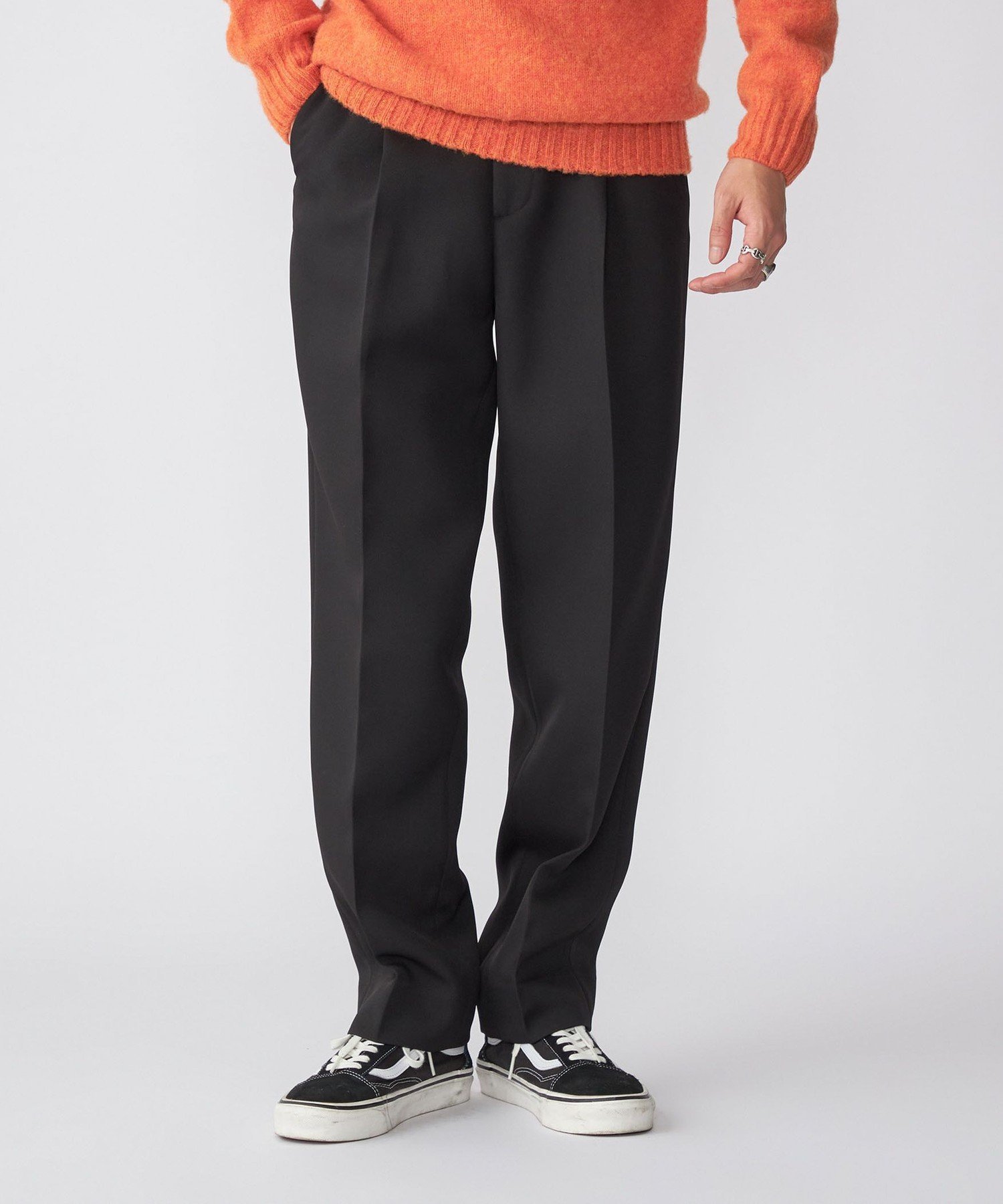 SHIPS｜SHIPS: トリプルクロス ワンタック ワイド テーパード パンツ