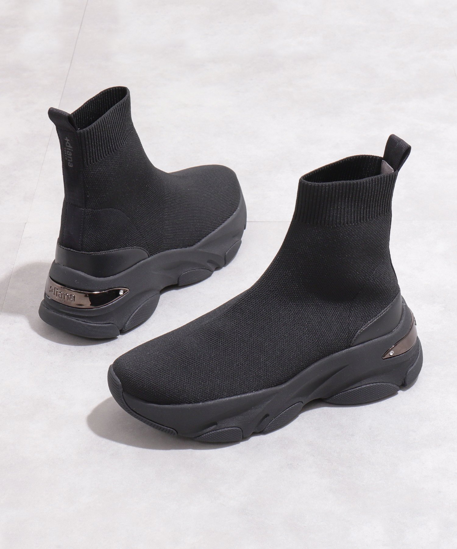 diana｜【撥水加工】軽量ニットソックススニーカー | Rakuten Fashion