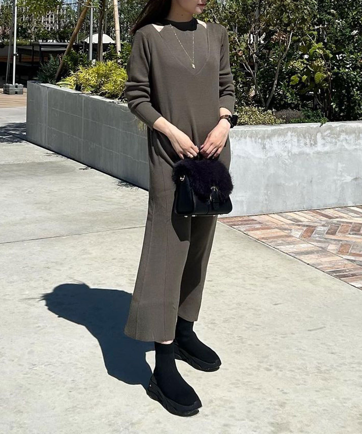 diana｜【撥水加工】軽量ニットソックススニーカー | Rakuten Fashion