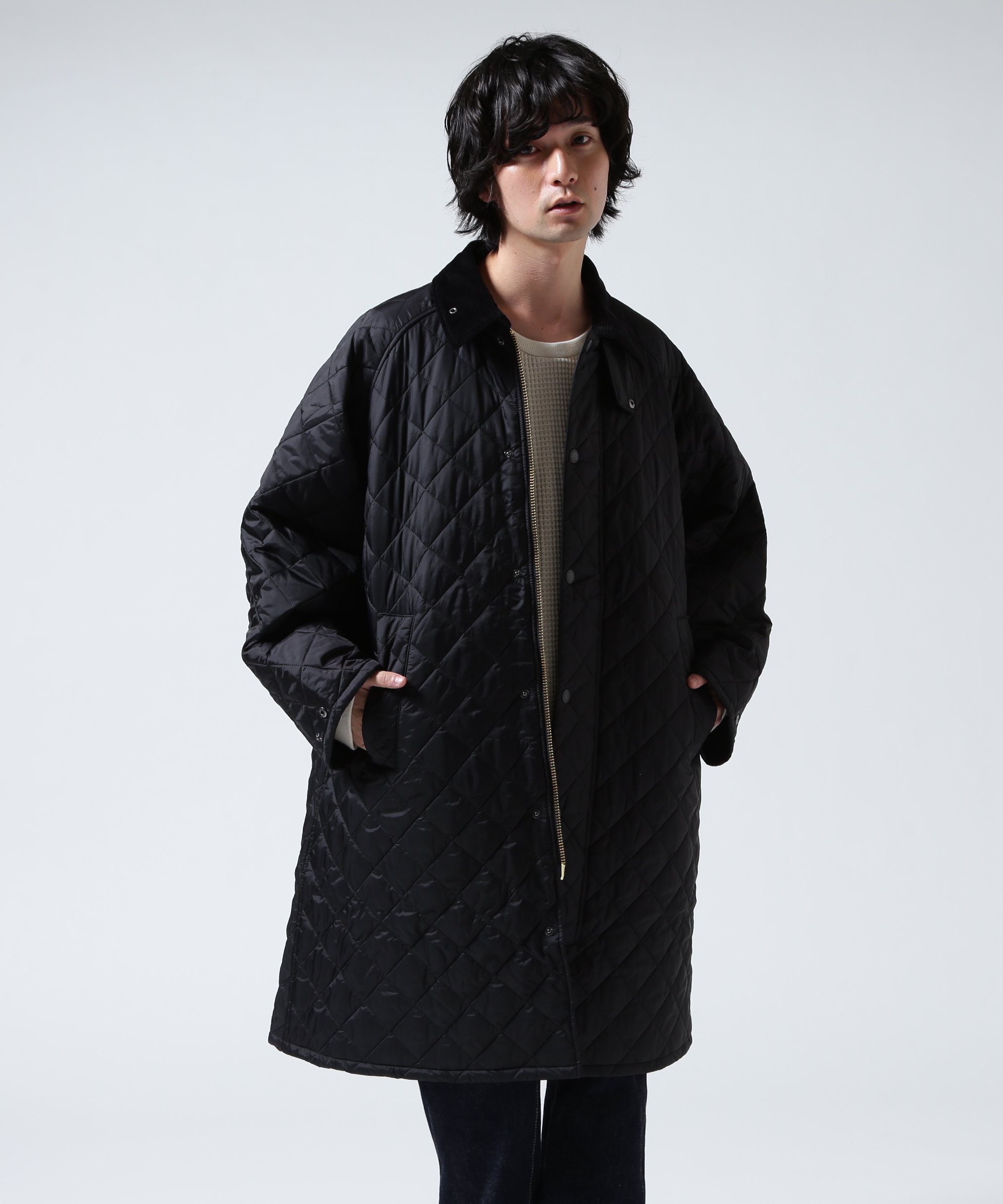 BEAVER｜Barbour/バブアー EXMOOR QUILTING MID-LENGTH COAT エクス