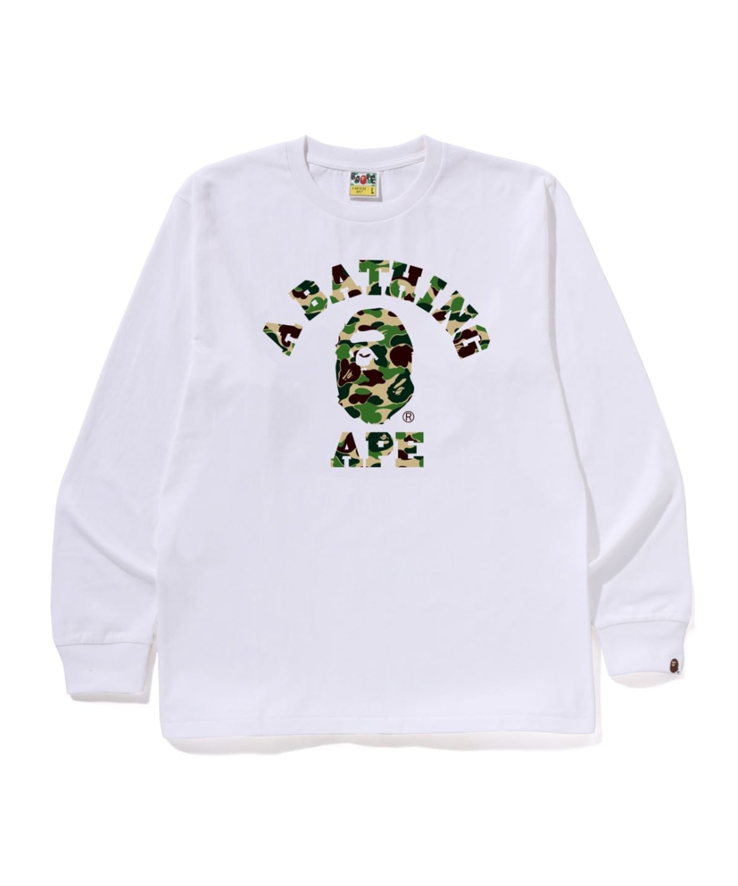 A BATHING APE｜ABC CAMO COLLEGE LS TEE | Rakuten Fashion(楽天