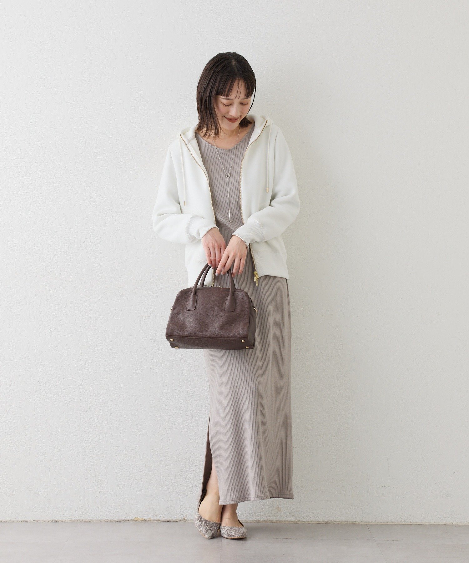 RIVE DROITE｜【キレイめにもカジュアルにも】レザーボストン