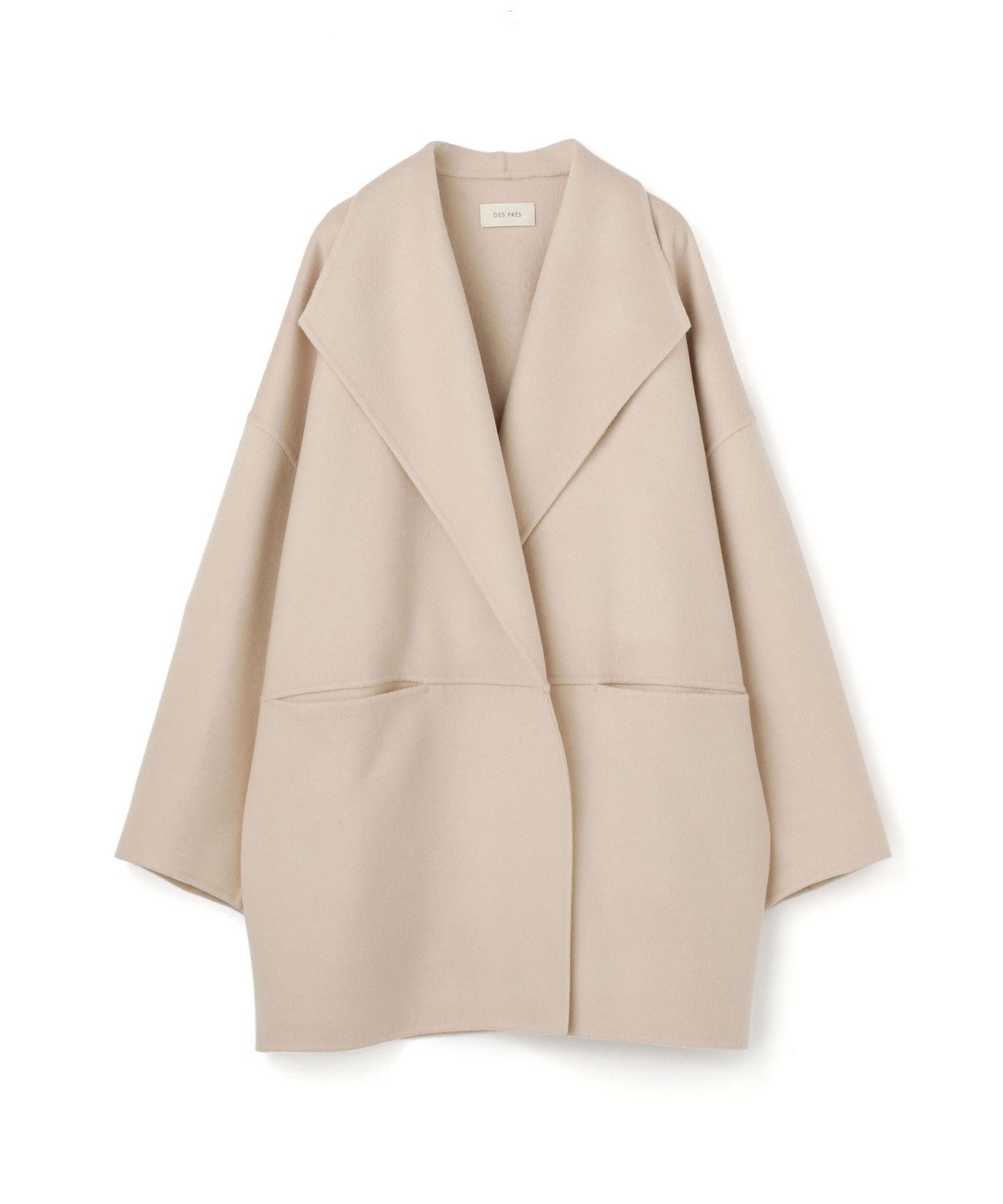 TOMORROWLAND｜ダブルフェイスメルトンビーバー ワイドカラーコート