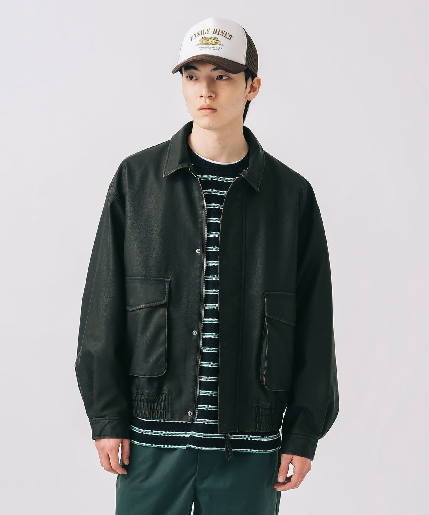 BEAMS HEART｜BEAMS HEART｜クラシック フェイクレザー ブルゾン