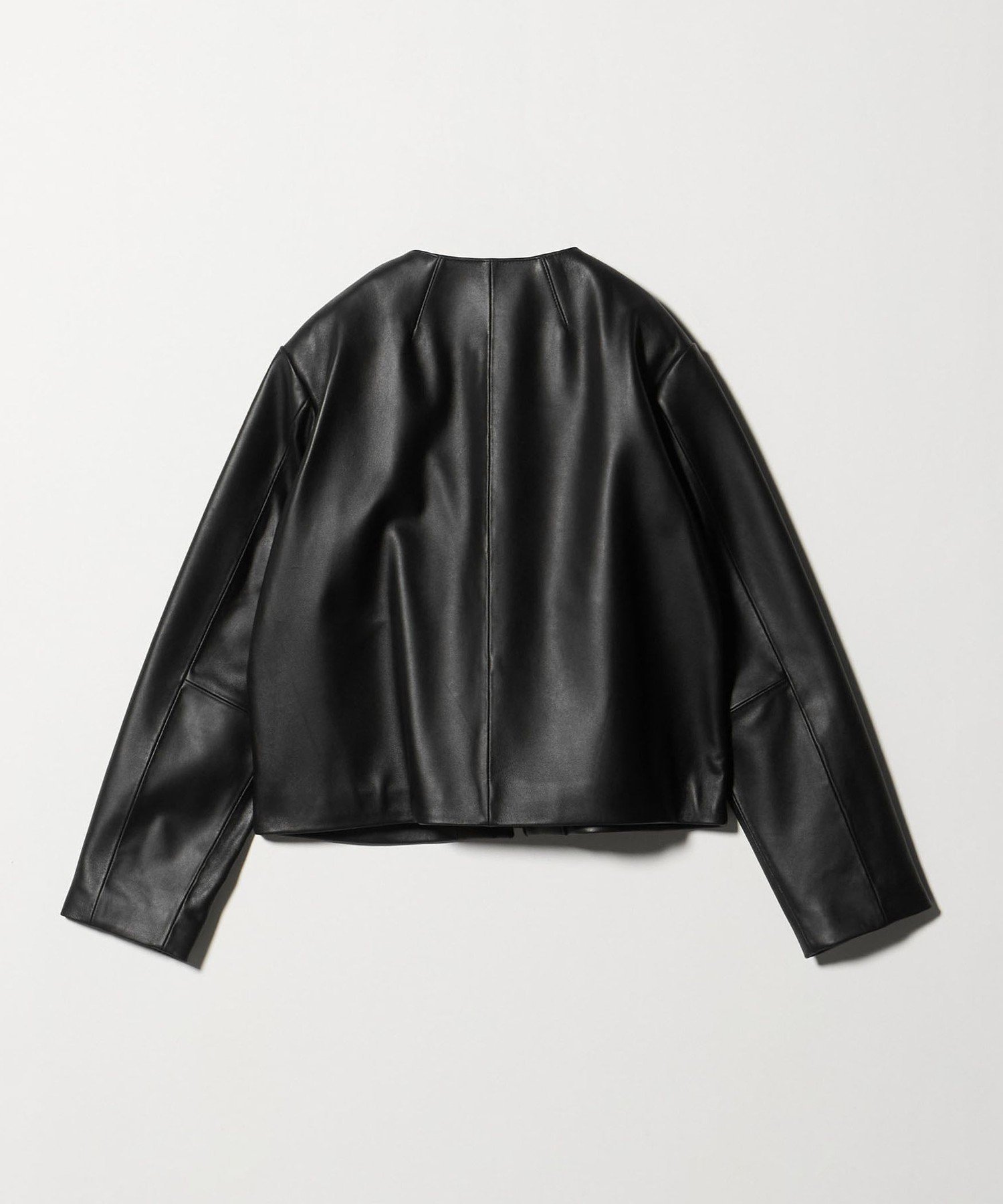 UNITED ARROWS LTD. OUTLET｜ラムレザー ノーカラーブルゾン <A DAY IN