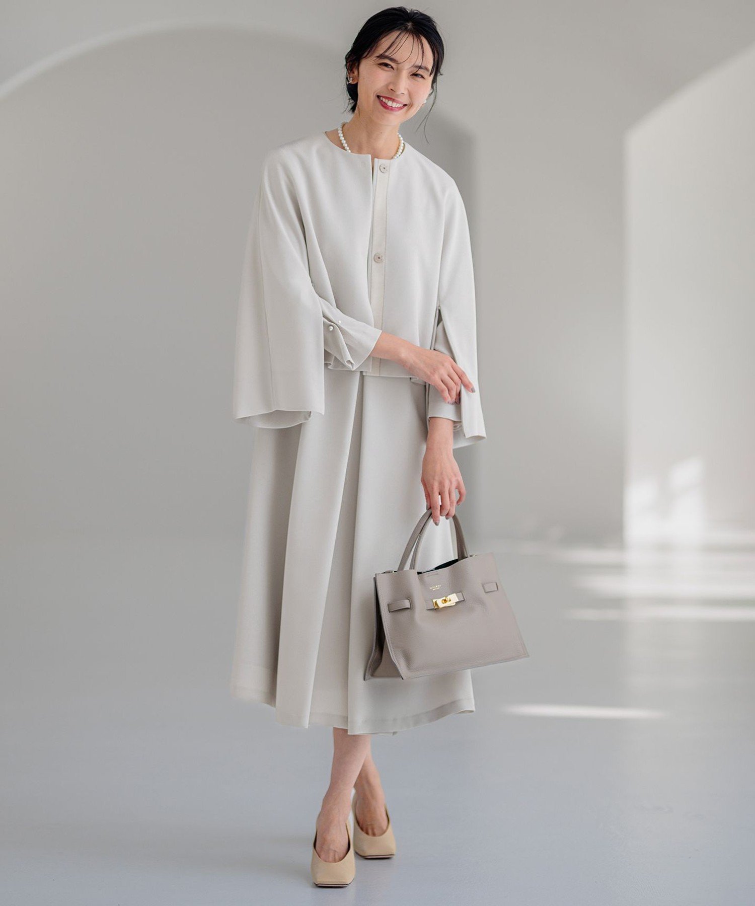 23区｜【VERYコラボ 】トリアセダブルジョーゼット ワンピース