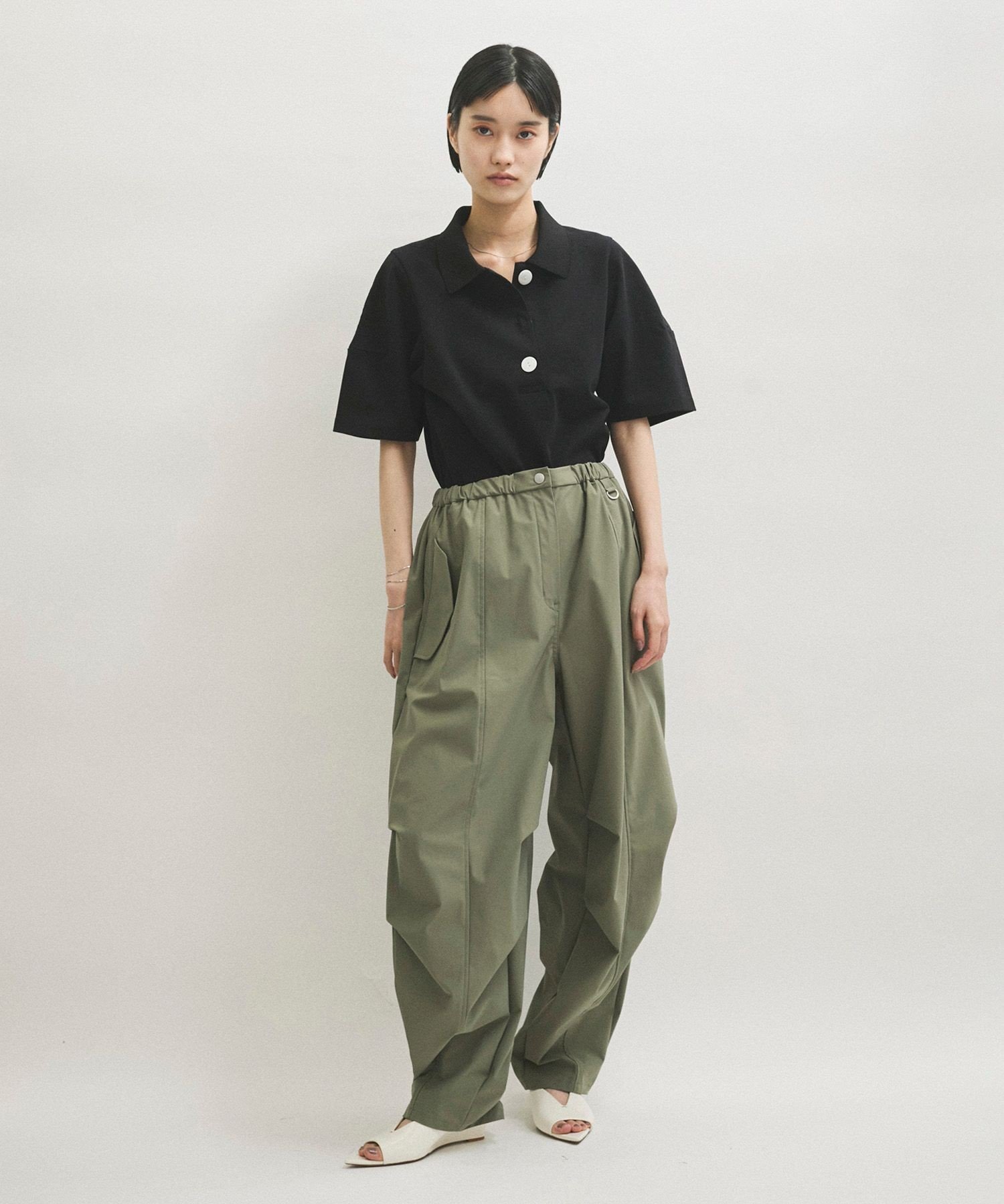 ADAM ET ROPE'｜コクーンスリーブポロシャツ | Rakuten Fashion(楽天