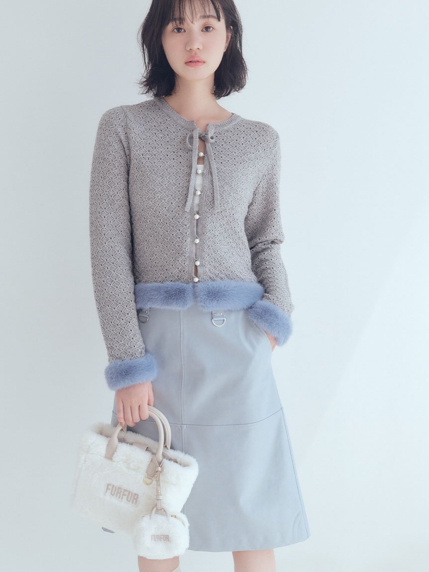 FURFUR｜エコファートリムカーディガン | Rakuten Fashion(楽天