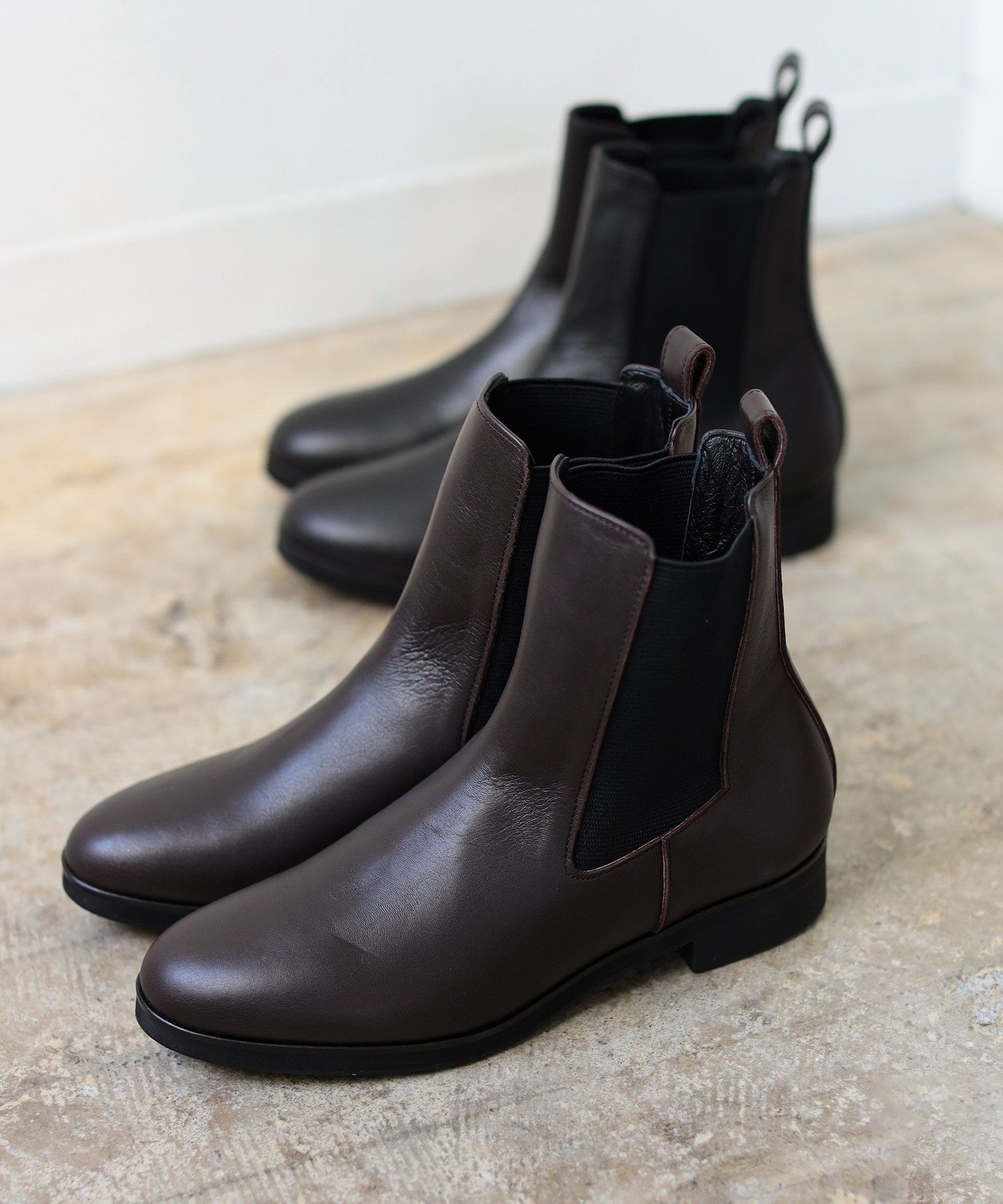 BEAMS WOMEN｜Ray BEAMS / レザー サイドゴア ブーツ | Rakuten