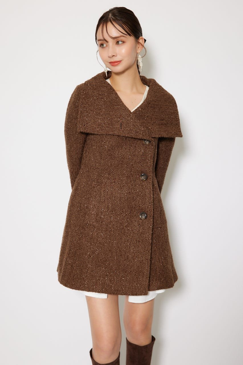 rienda｜25オーバーネックシンデレララインミニコート | Rakuten