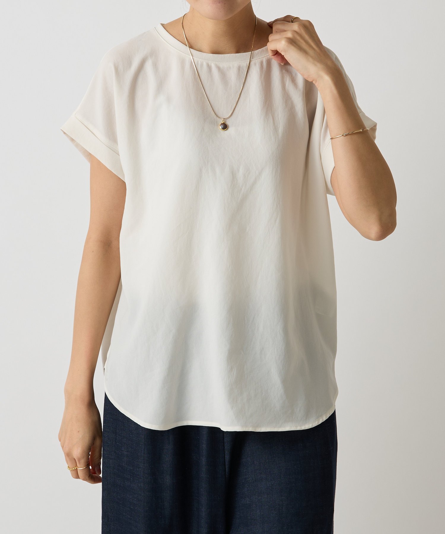 BEARDSLEY｜ストレッチジョーゼットブラウス | Rakuten Fashion(楽天