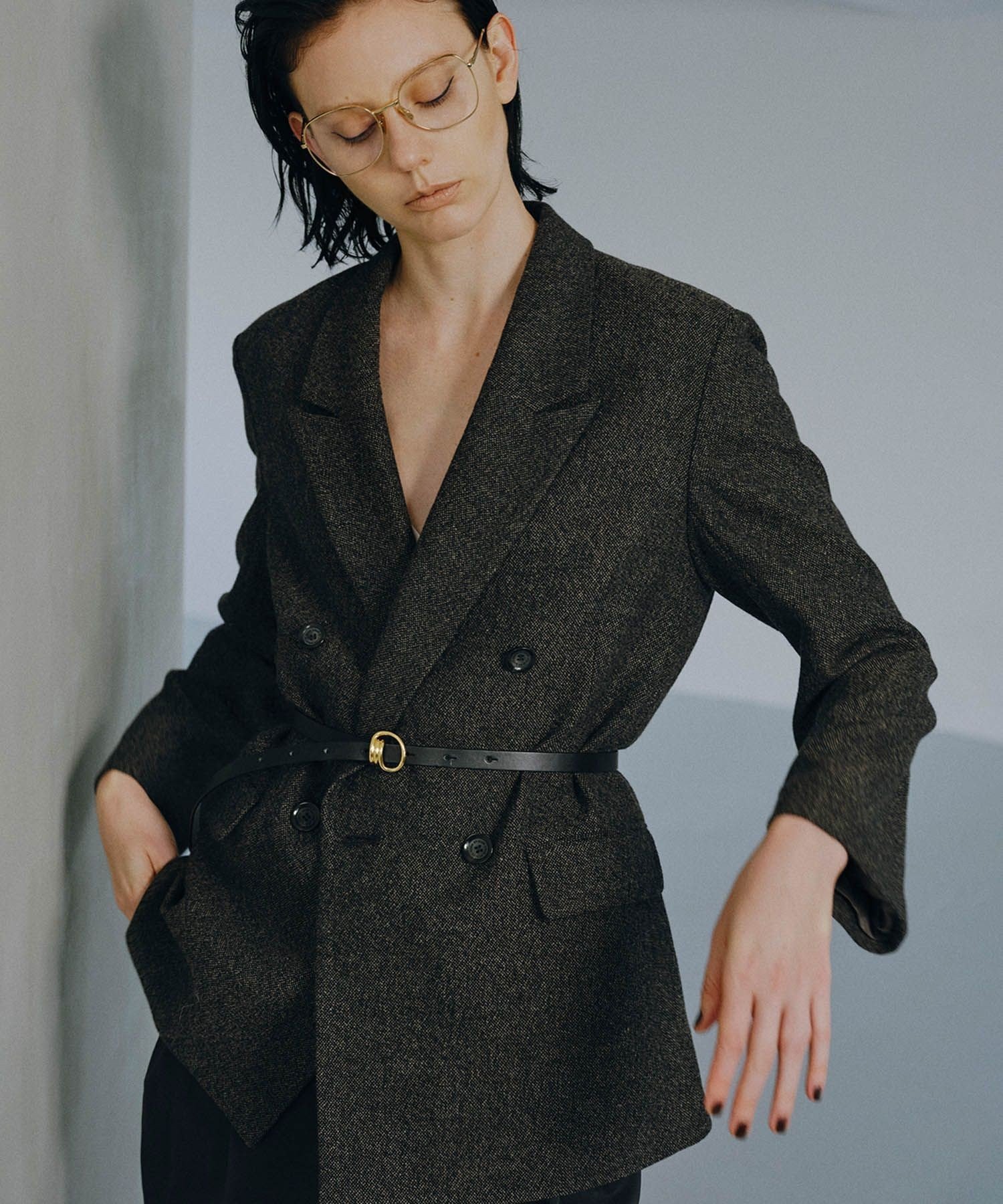 ADAM ET ROPE'｜ウールネップテーラードジャケット | Rakuten Fashion