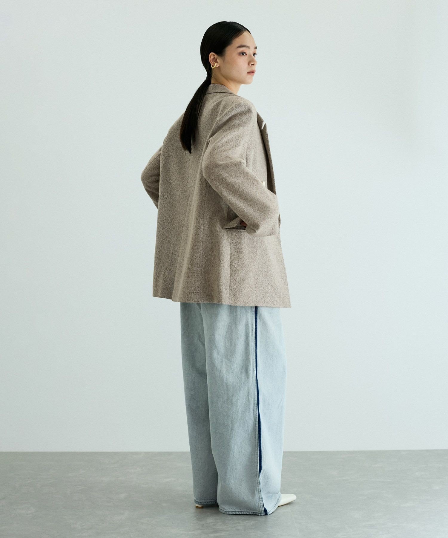 ADAM ET ROPE'｜ウールネップテーラードジャケット | Rakuten Fashion