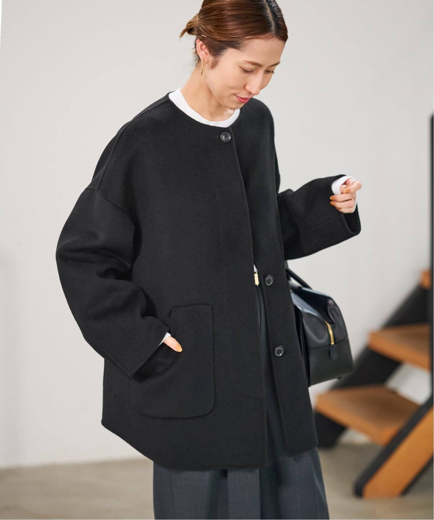 FRAMeWORK｜≪WEB限定追加≫ハミルトンリバークルーネックコート