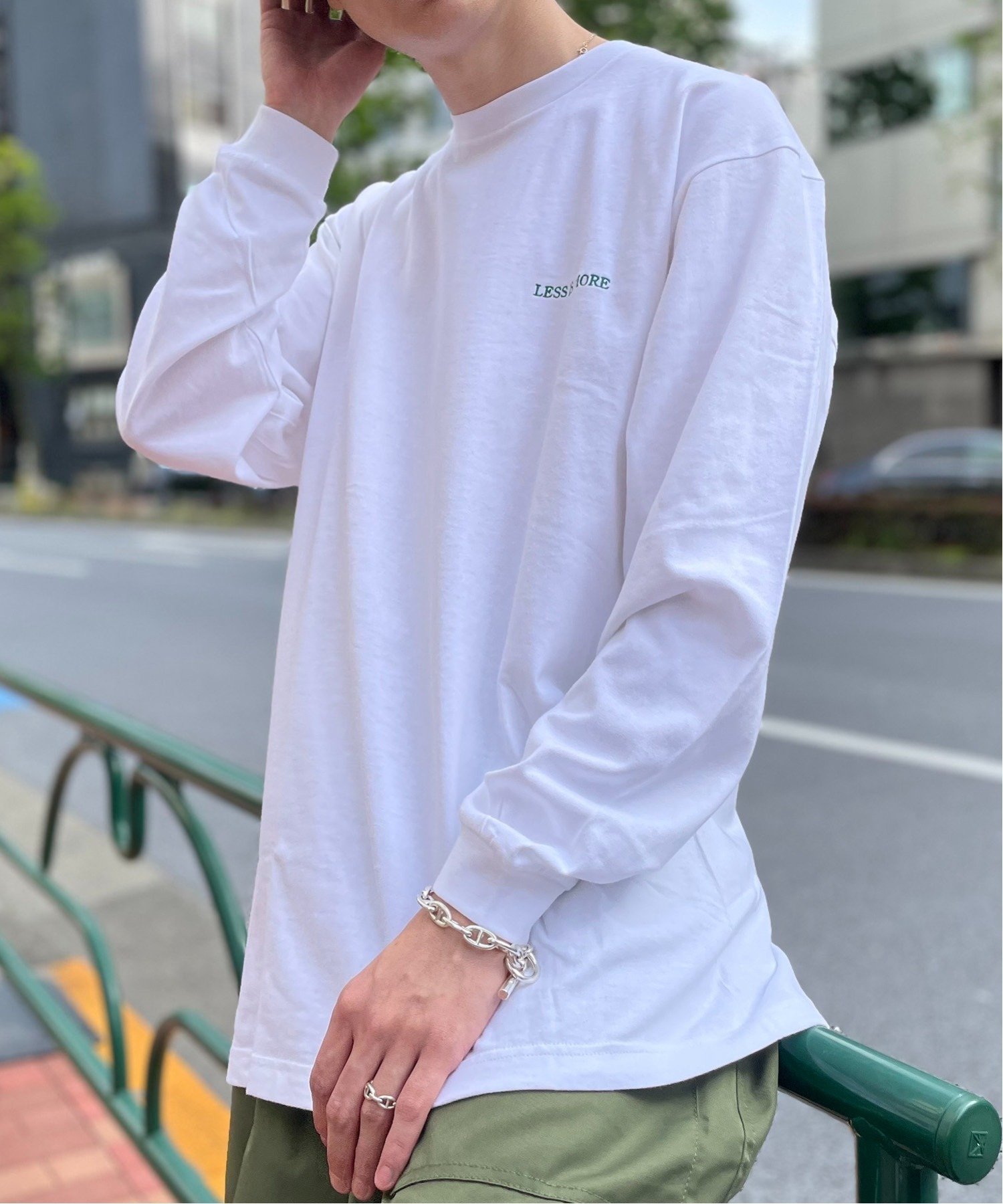 SETUP7｜SETUP7/ワンポイント刺繍 ロングスリーブTee LESS IS MORE T