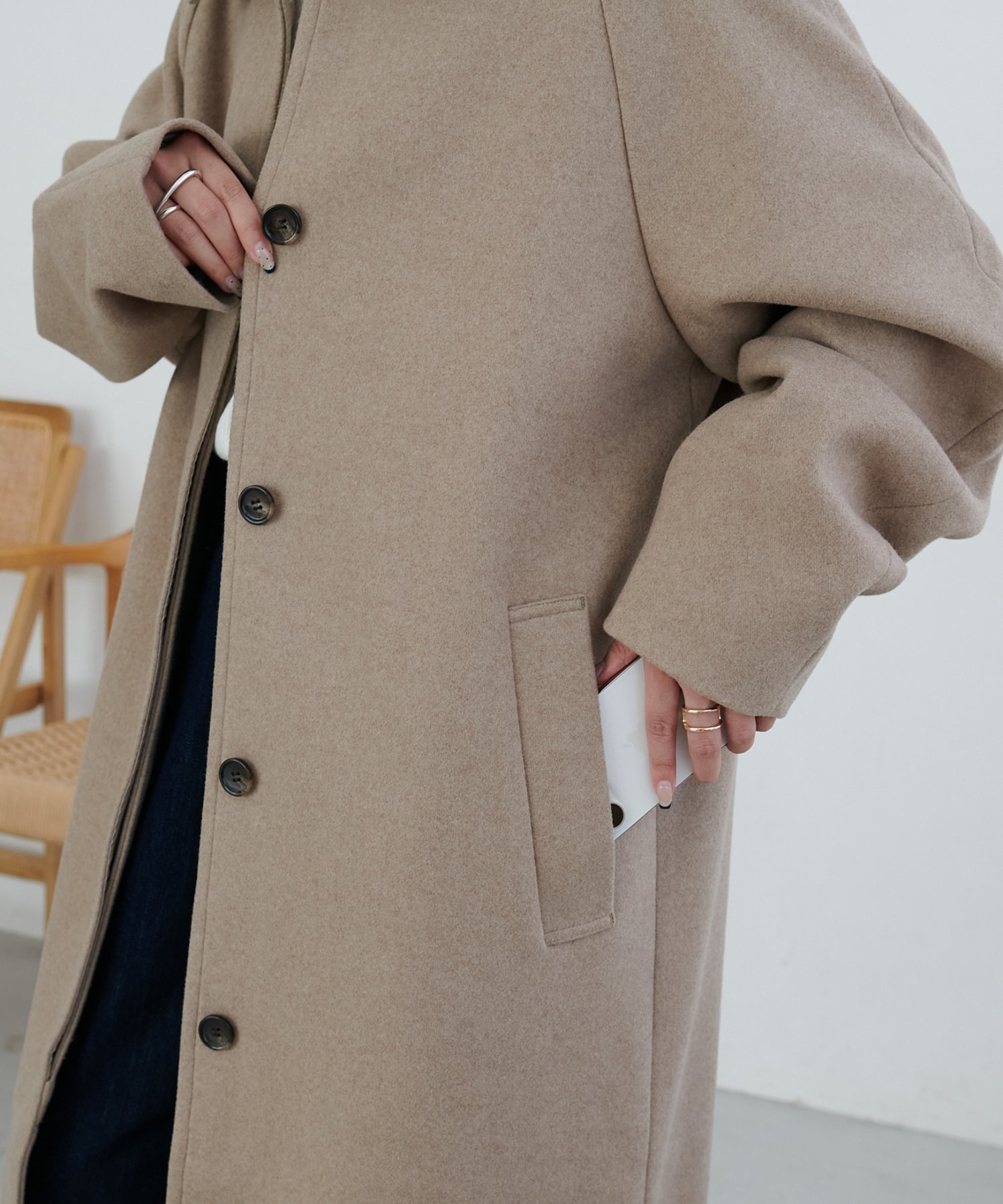 Discoat｜中空糸ステンカラーコート | Rakuten Fashion(楽天