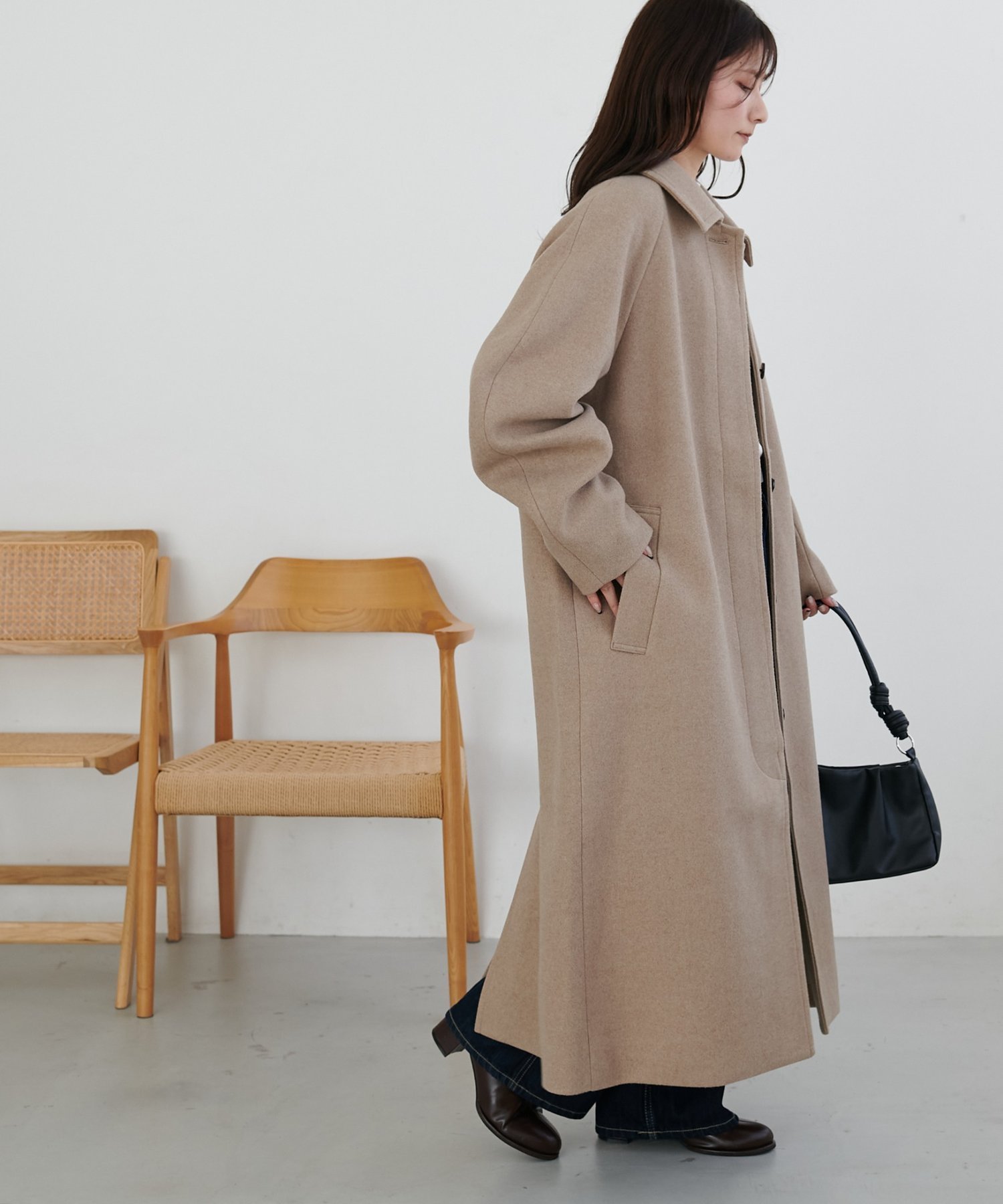 Discoat｜中空糸ステンカラーコート | Rakuten Fashion(楽天
