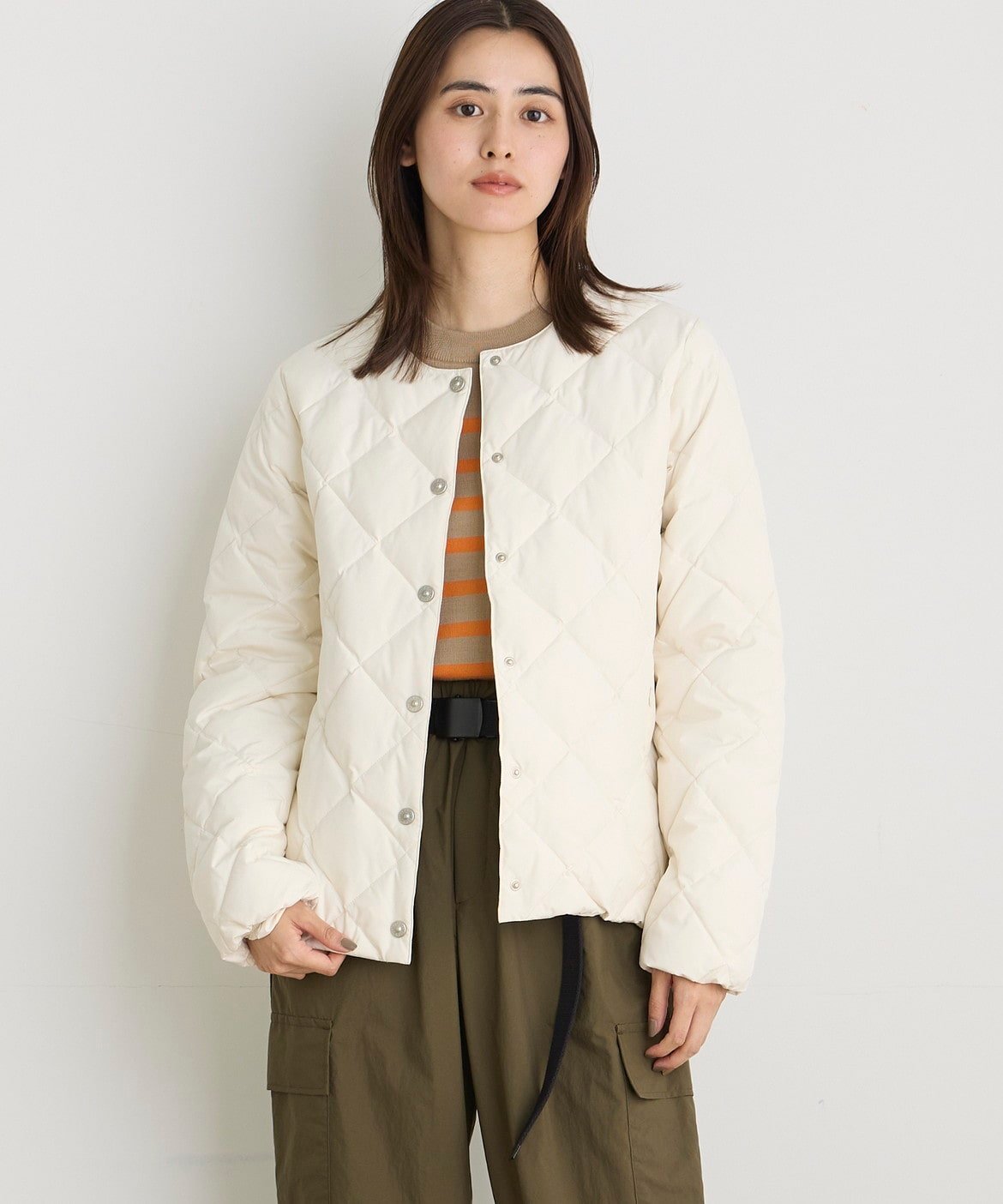 I.T.'S. international｜クルーネックダウンジャケット《TAION &amp