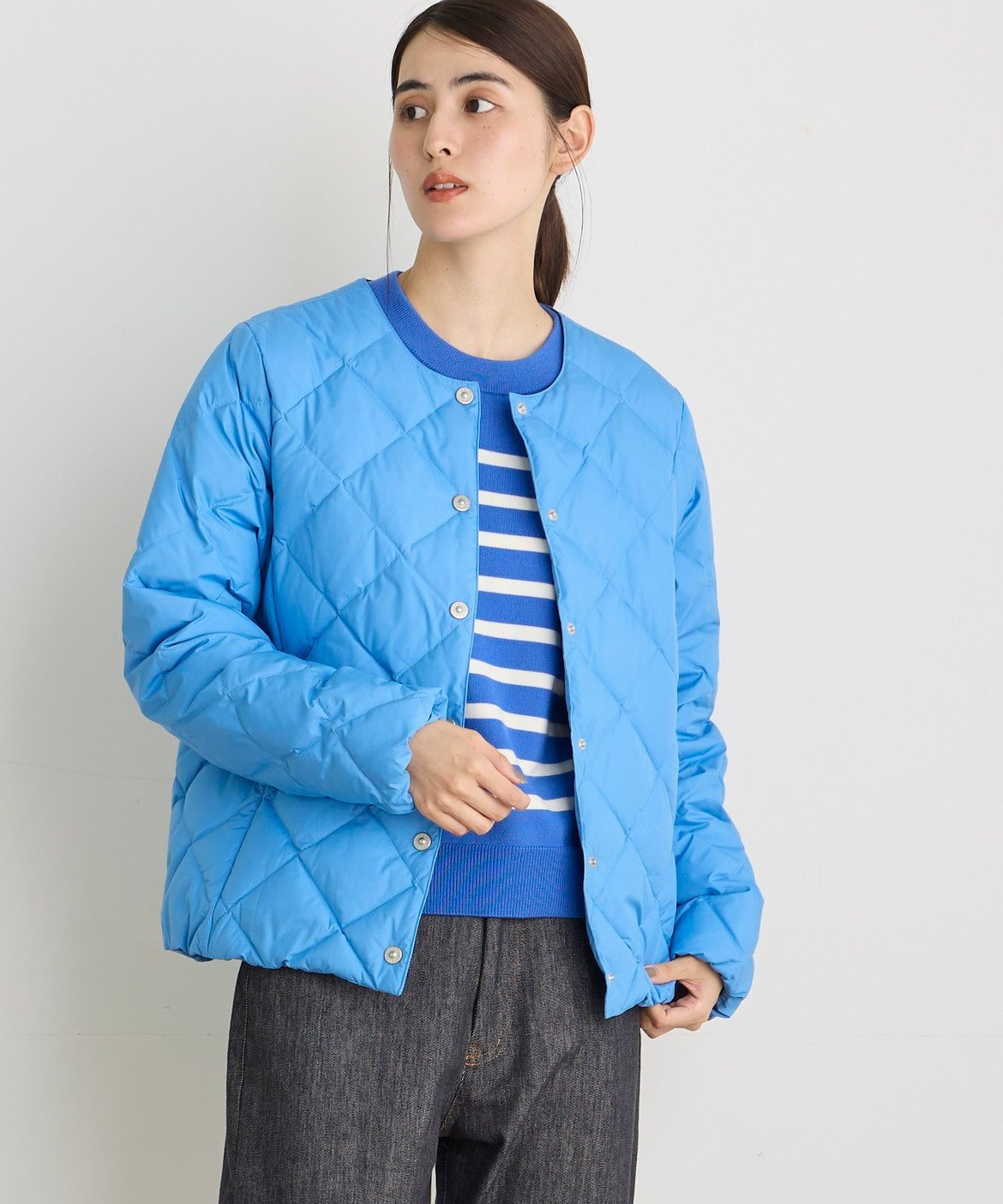 I.T.'S. international｜クルーネックダウンジャケット《TAION &amp