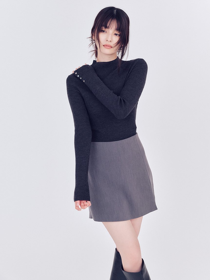 FRAY I.D｜ウールアクリルセミシアーリブニット | Rakuten Fashion