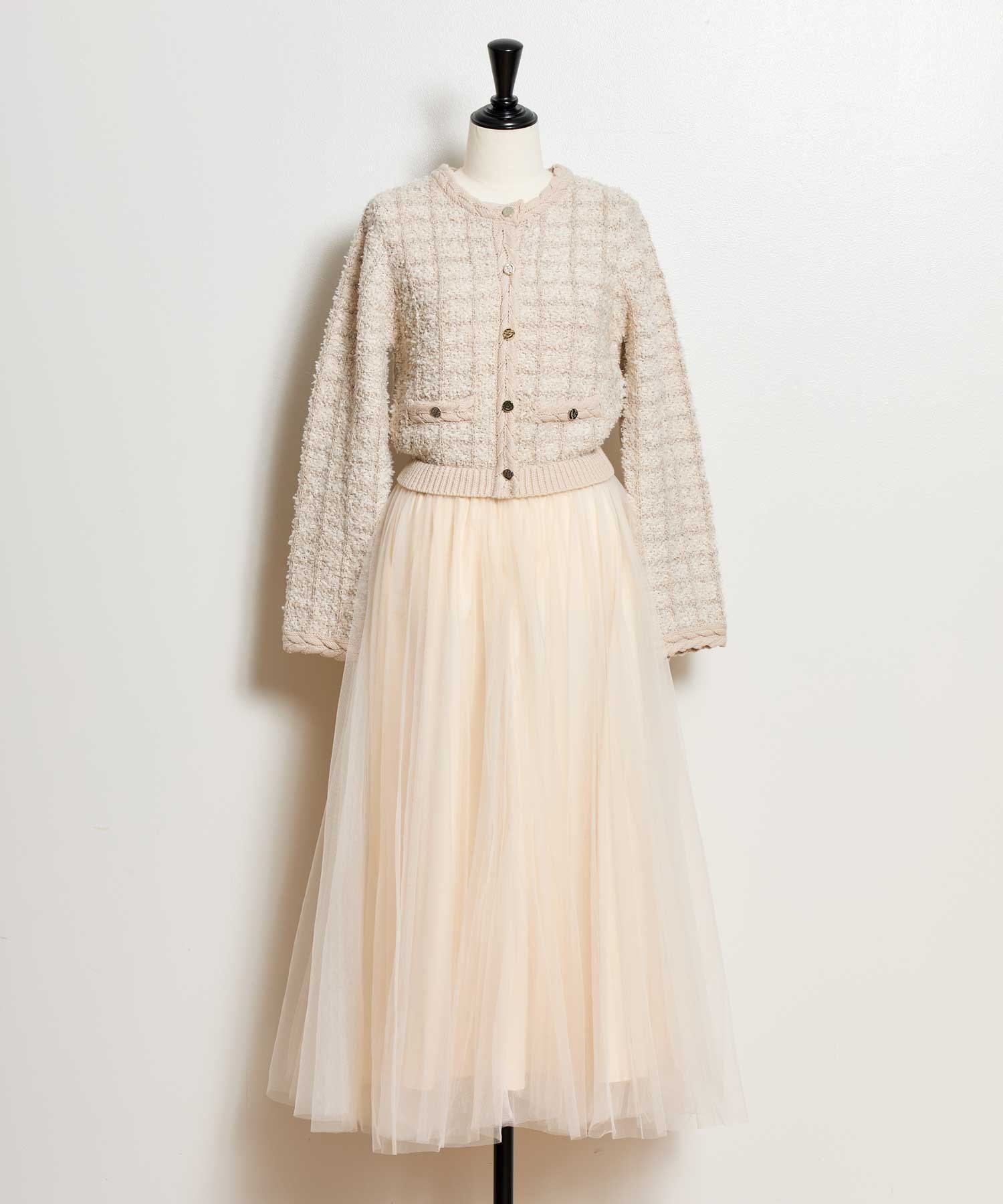 NOELA｜【15周年】ツイードチュールドッキングワンピース | Rakuten