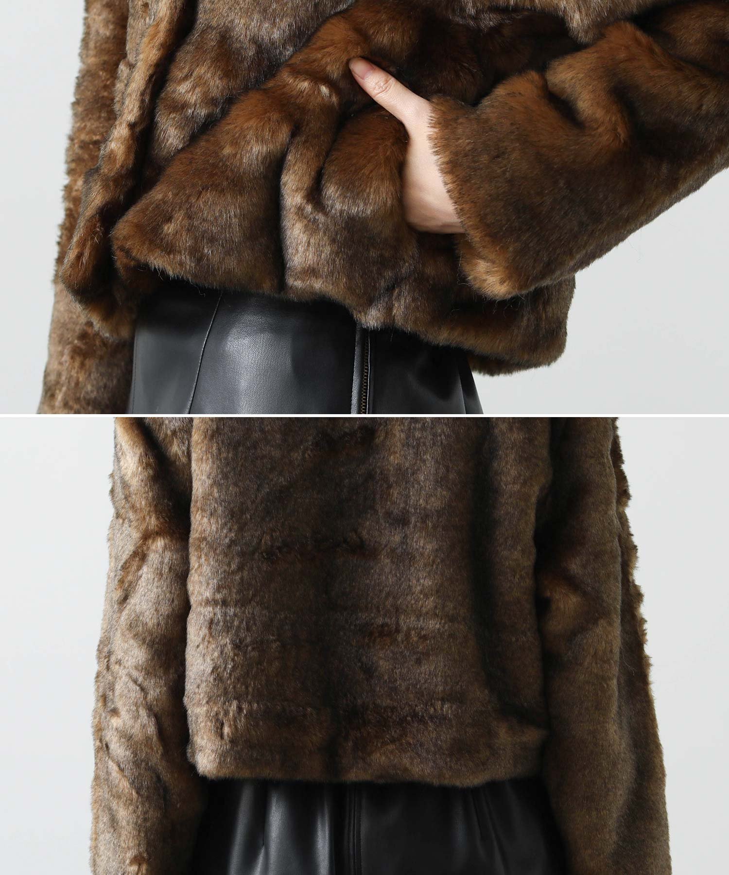 Gready Brilliant｜ミンクライクファーショートジャケット | Rakuten