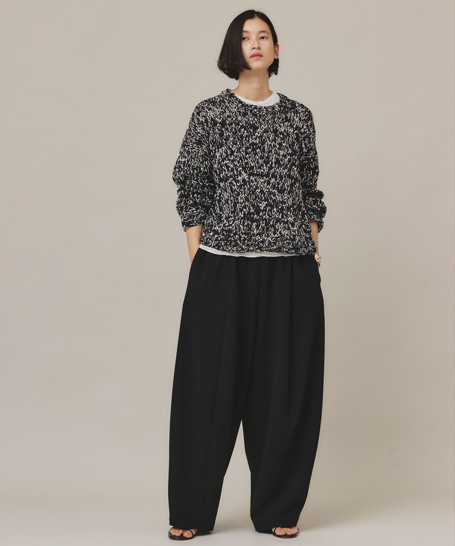 Curensology｜ミックスハンドニットプルオーバー | Rakuten Fashion