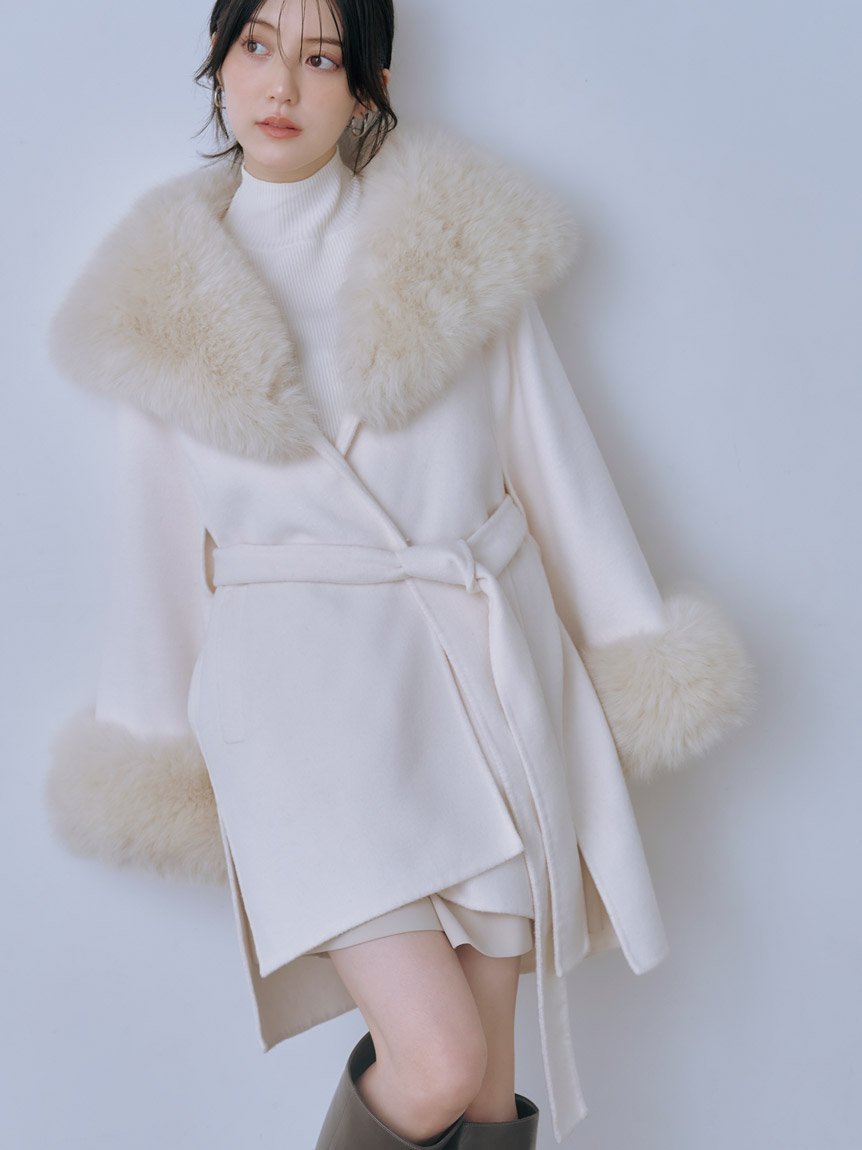 SNIDEL｜ファーケープコート | Rakuten Fashion(楽天ファッション／旧