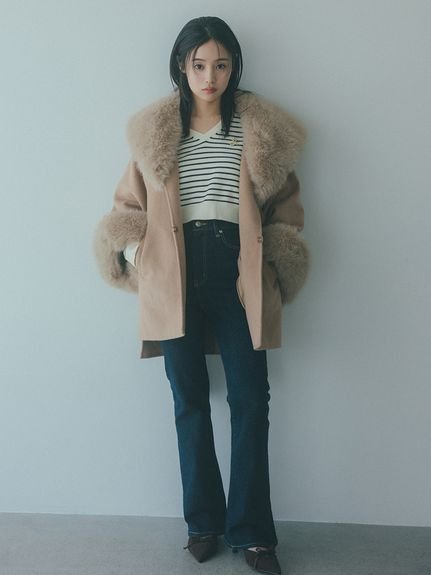 SNIDEL｜ファーケープコート | Rakuten Fashion(楽天ファッション／旧